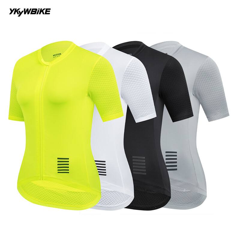 YKYWBIKE Women Cycling Jersey Short Sleeve Slim Female Bicycle Road Bike Shirt