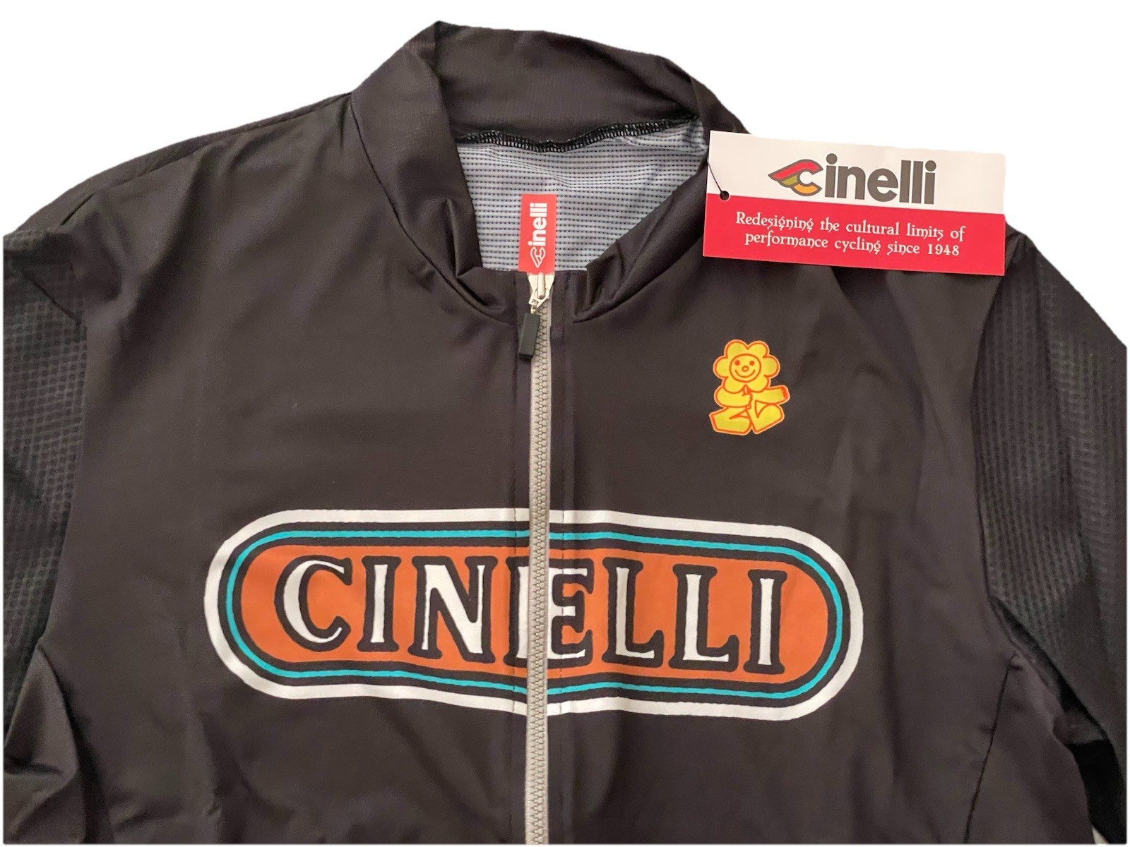Cinelli Tempo Mesh Full Zip Cycling Jersey Size XL NEW Made in Italy