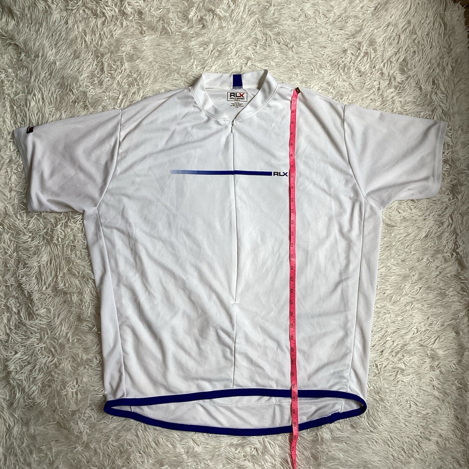 Ralph Lauren RLX Polo Sport Men’s 2XL Cycling Jersey Bike Short Sleeve USA 90s