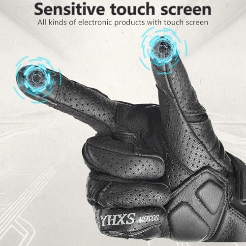 Motorcycle Racing Gloves Man Women Leather Summer Breathable Dirt Bike Glove