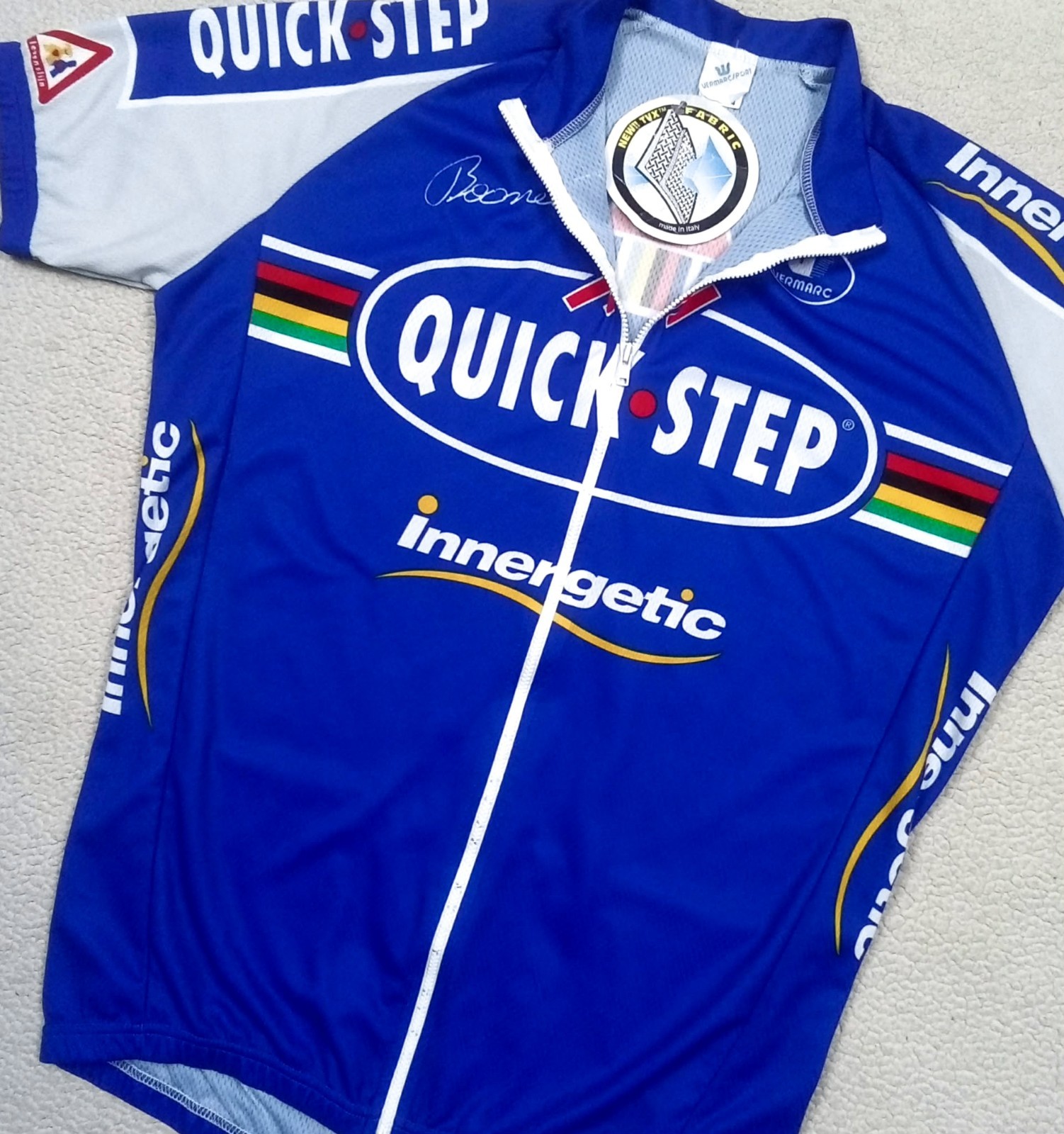 DEADSTOCK 2006 Quick Step Tom Boonen Special Ed. Jersey Signature Print Size XXL