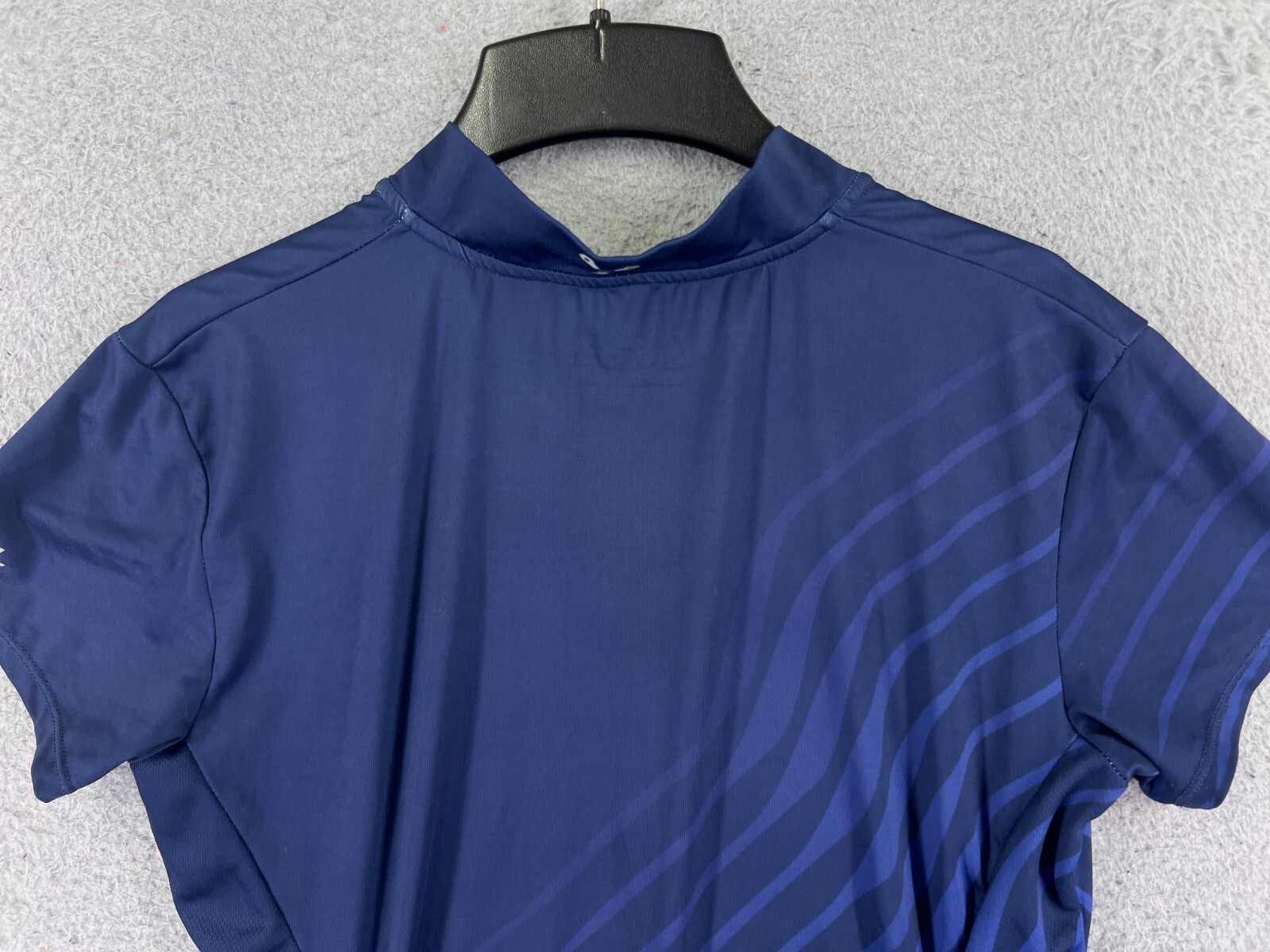 Trayl Cycling Jersey Womens Medium Blue 1/4 Zip Pullover Pockets Polyester