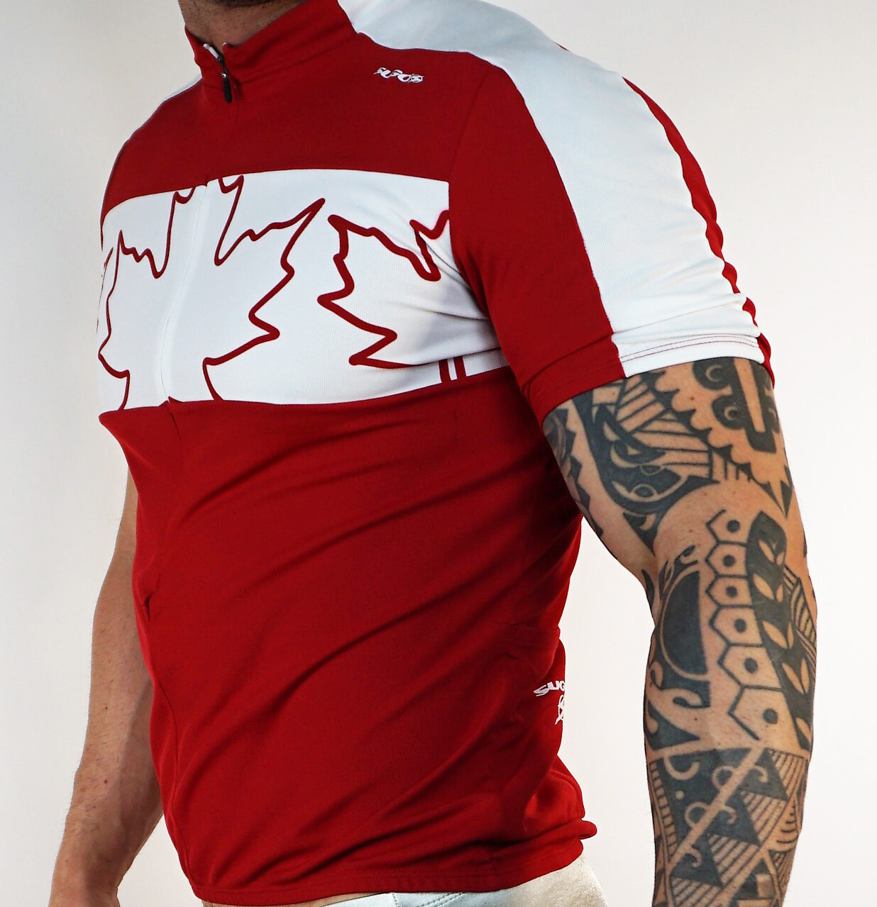 MEN’S SUGOI ZIP NECK CYCLING “CANADA” SHIRT LARGE