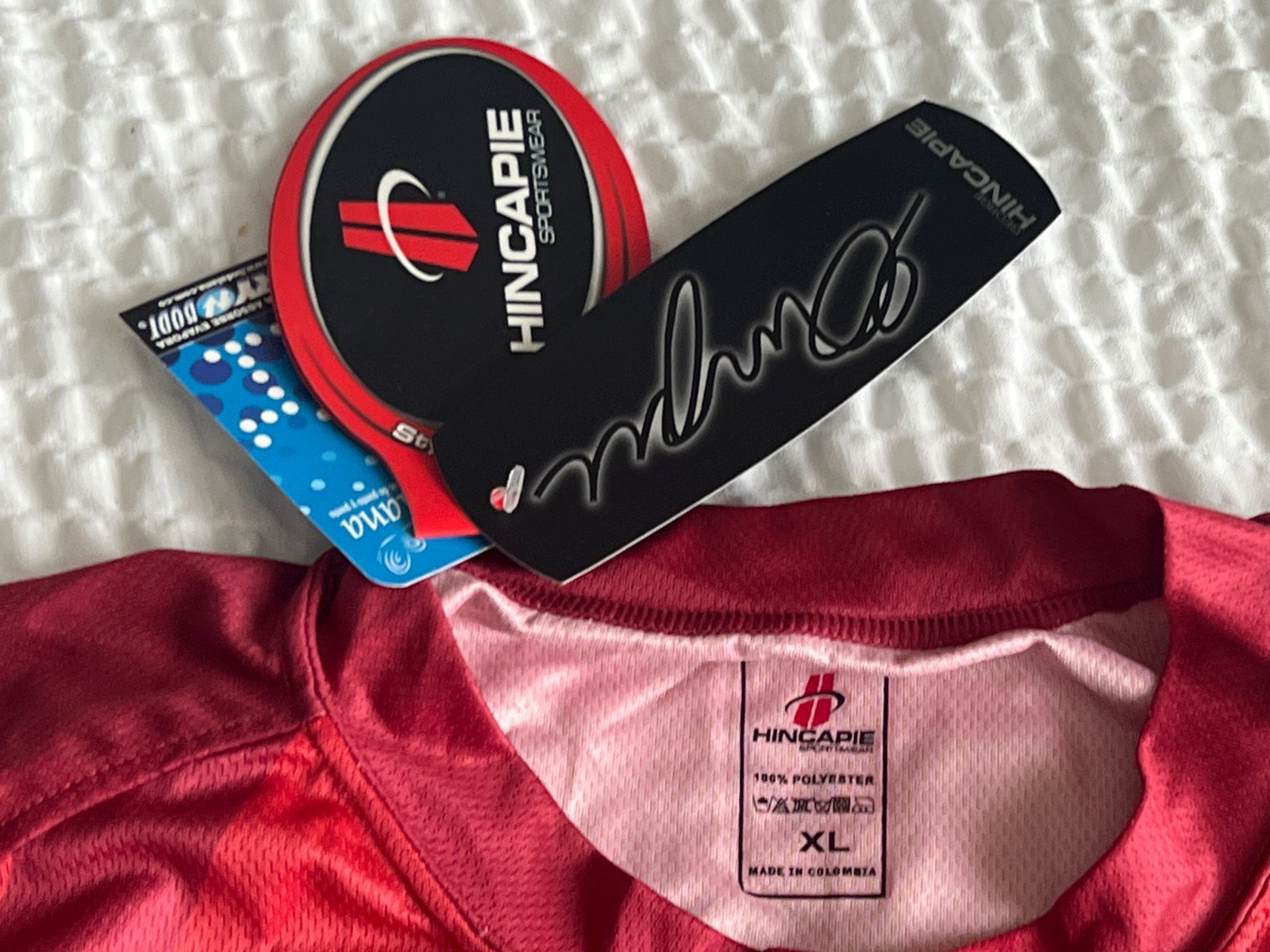 RAGBRAI XXXVII MEN’S DRY BODY XL HINCAPIE Red Iowa Bike Ride Cycling Jersey NWT