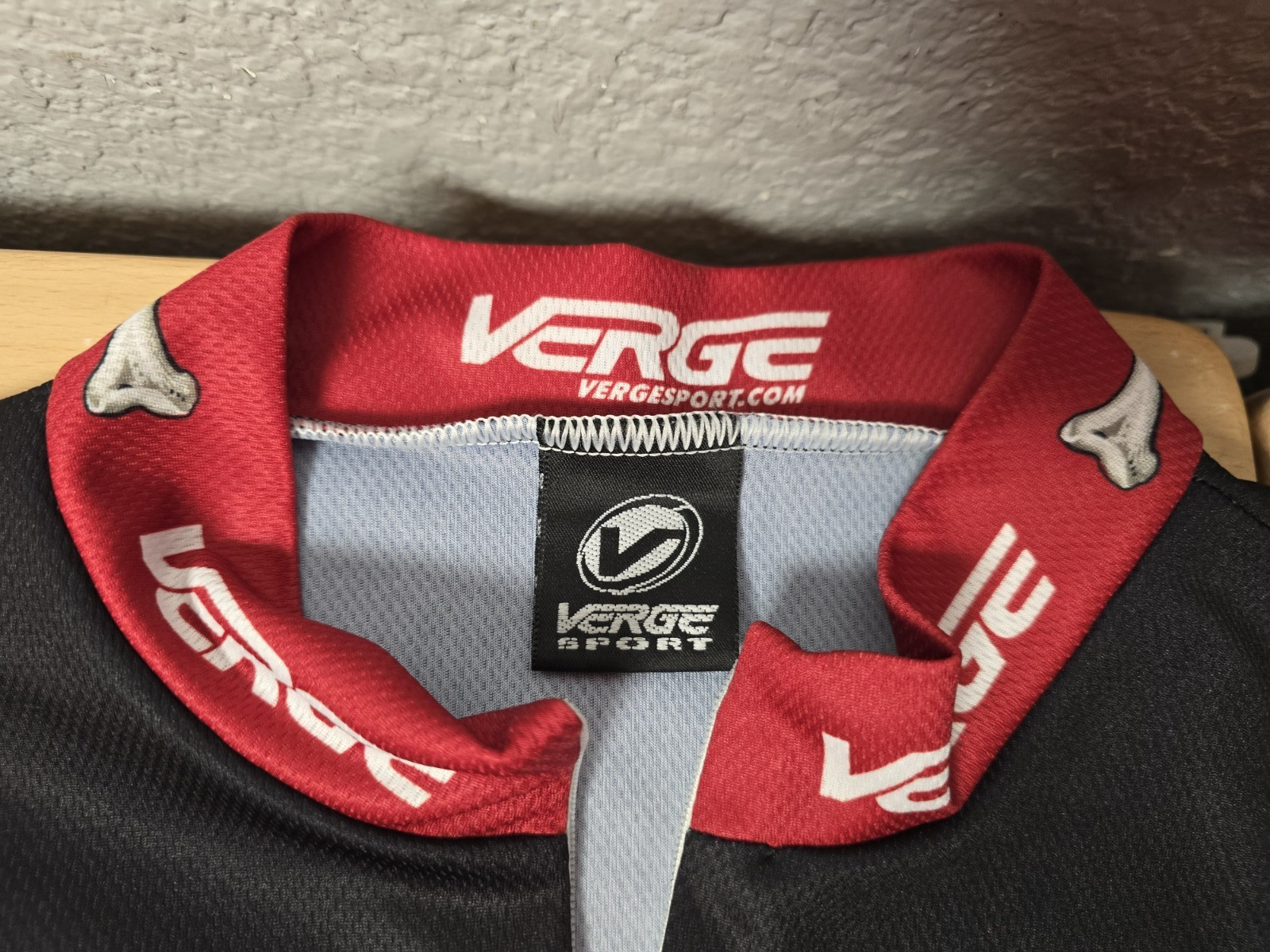 Vintage Verge Black Dog Triathlon Cycling Jersey Men’s L Long Sleeve Bike Shirt