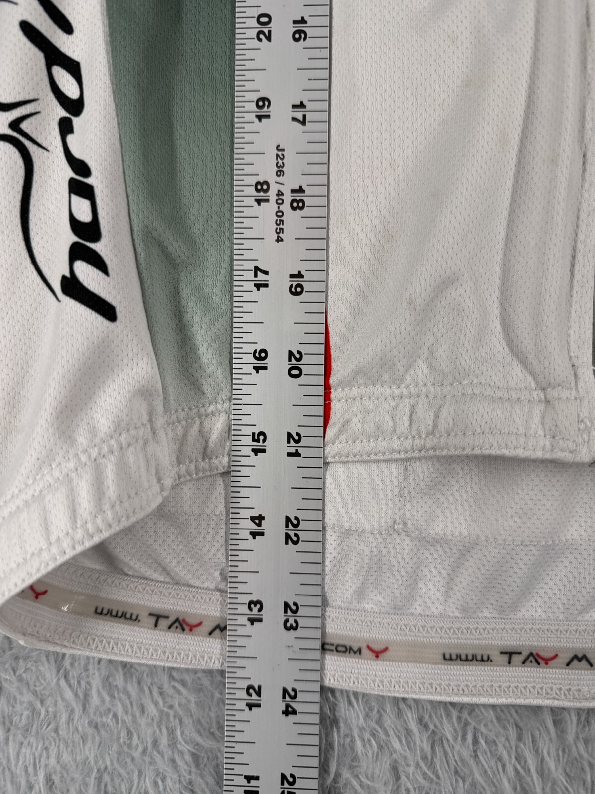 Taymor Cycling Jersey Adult Small White Full Zip Moksnes Sport Polyester