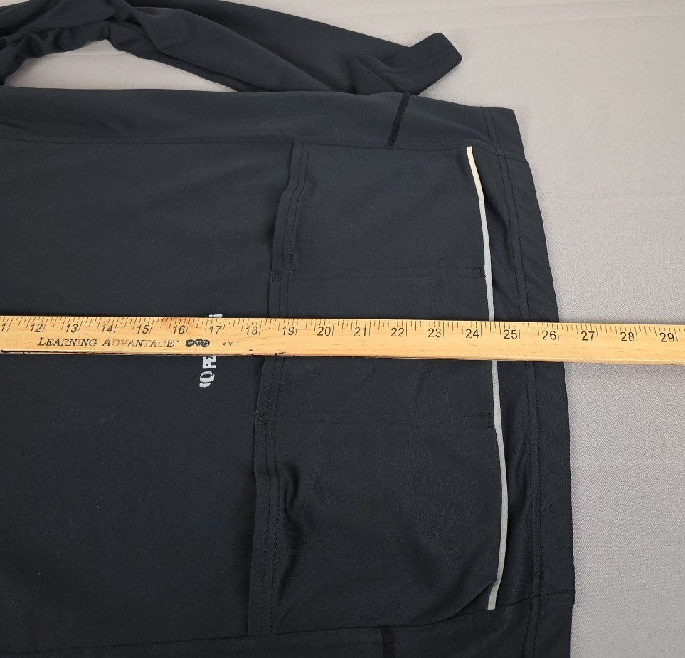 Pearl Izumi Mens Black 1/2 Zip Quest L/S Cycling Jersey Sz Medium Logo Bike