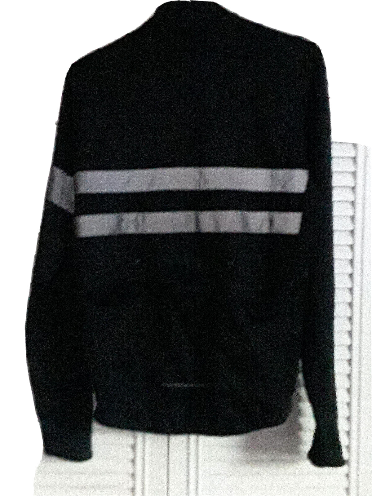 USED BLACK RAPHA BREVET LONG SLEEVE CYCLING JERSEY LARGE HI VIZ GRAY