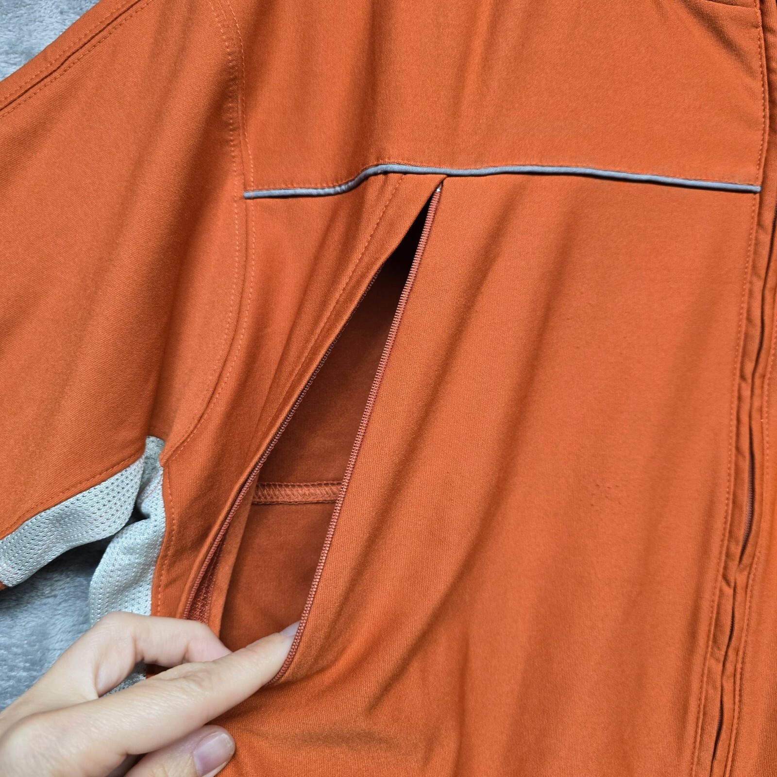 Oakley Software Mad Science Lab Mens Large Orange Cycling Jersey Shirt 1/2 Zip