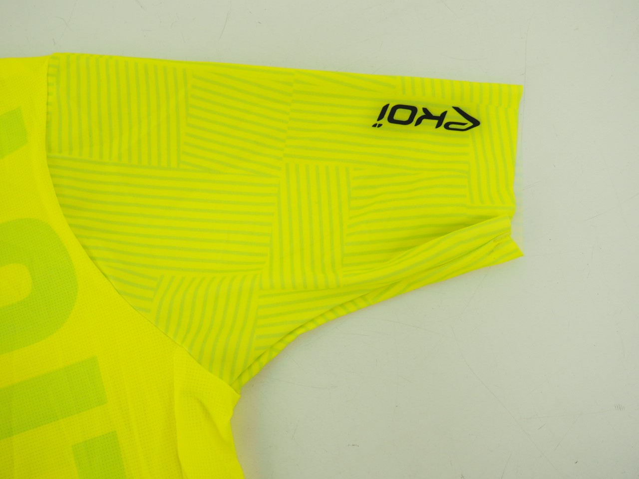 New! Ekoi Men’s Short Sleeve Cycling Jersey Size XXL Yellow