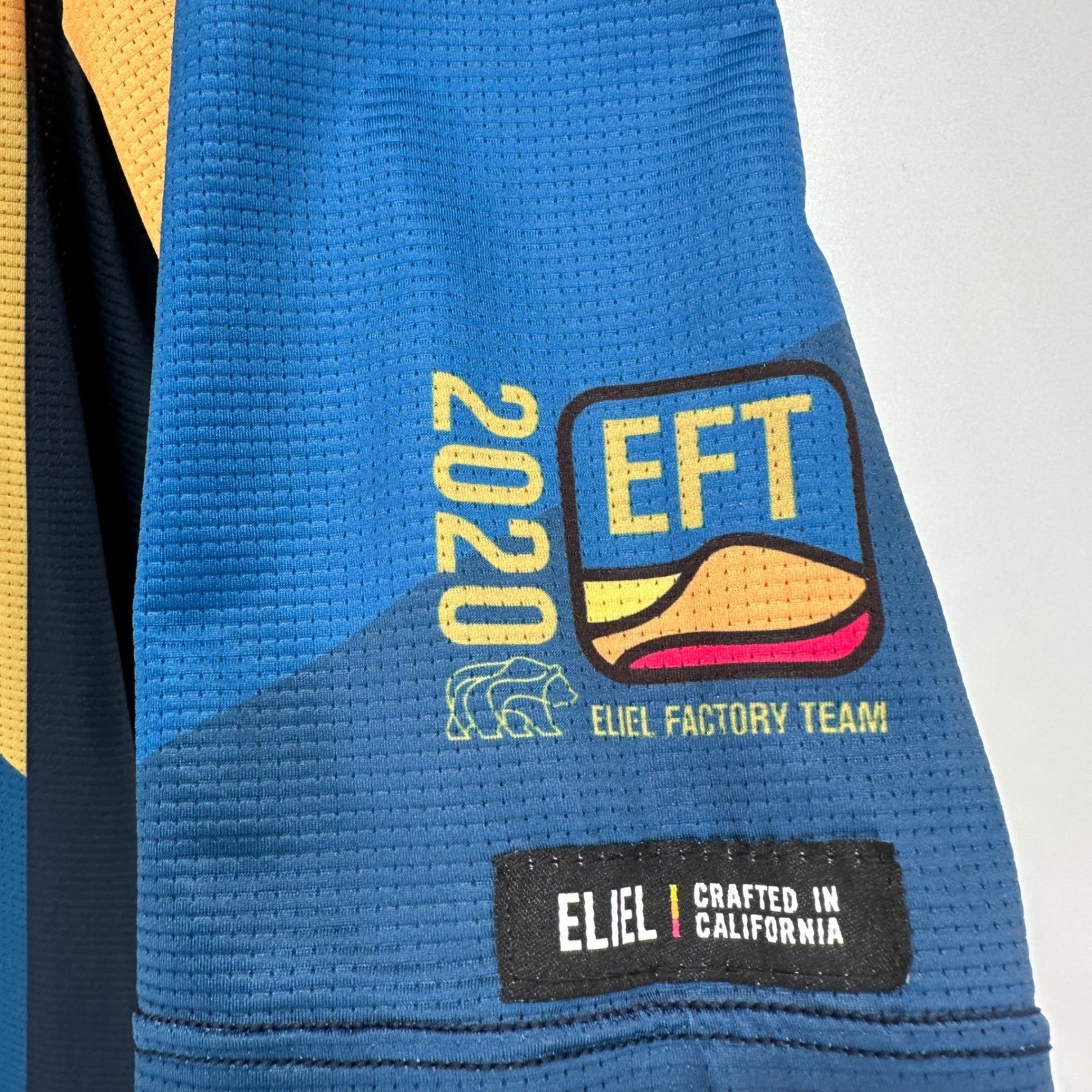 Eliel 2020 EFT Factory Team Cycling Jersey Men’s XL Full Zip USA Blue Road Bike