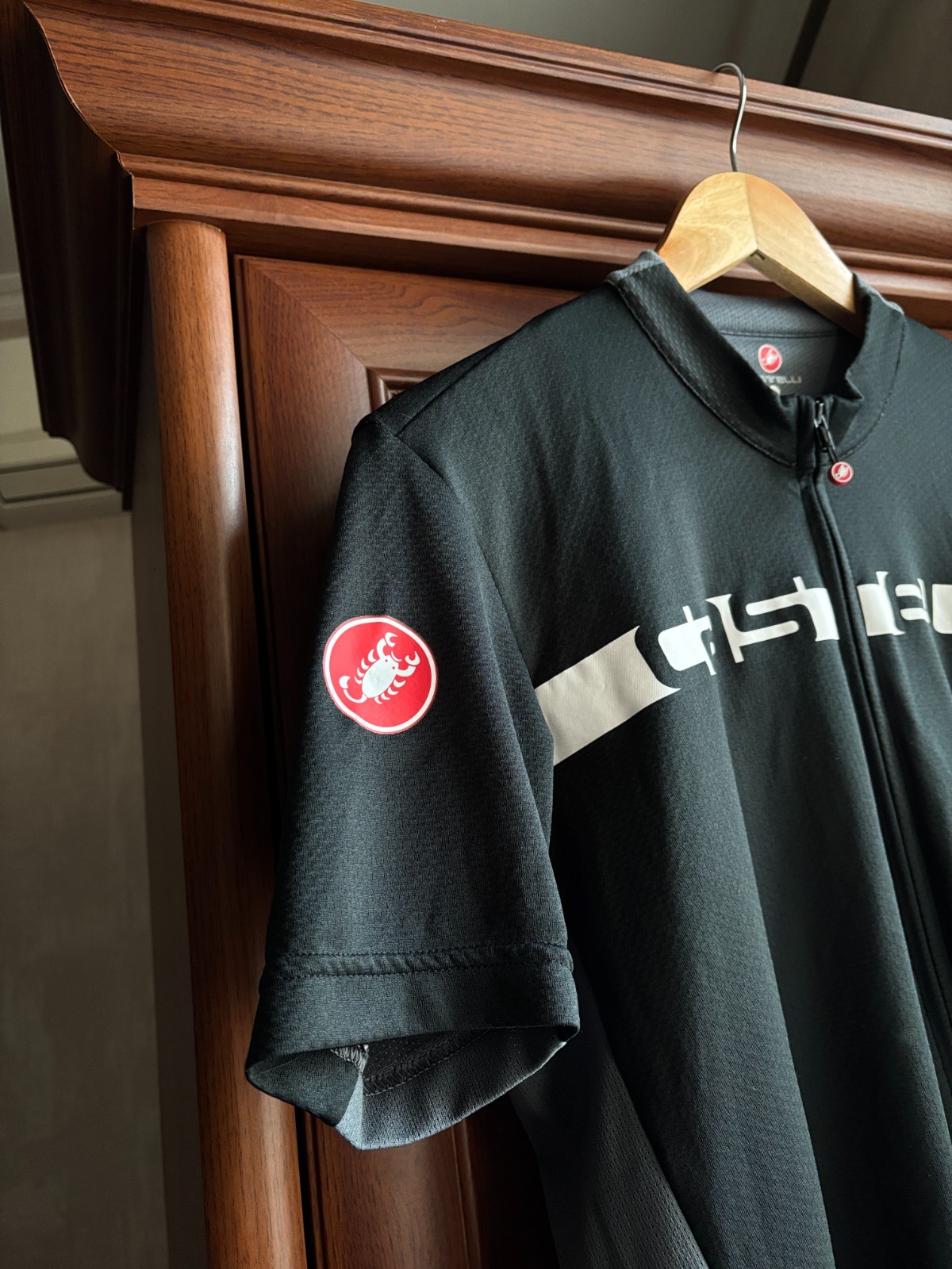 Men’s Castelli Cycling Jersey Full Zip Size XXL Short Sleeve Black / Gray