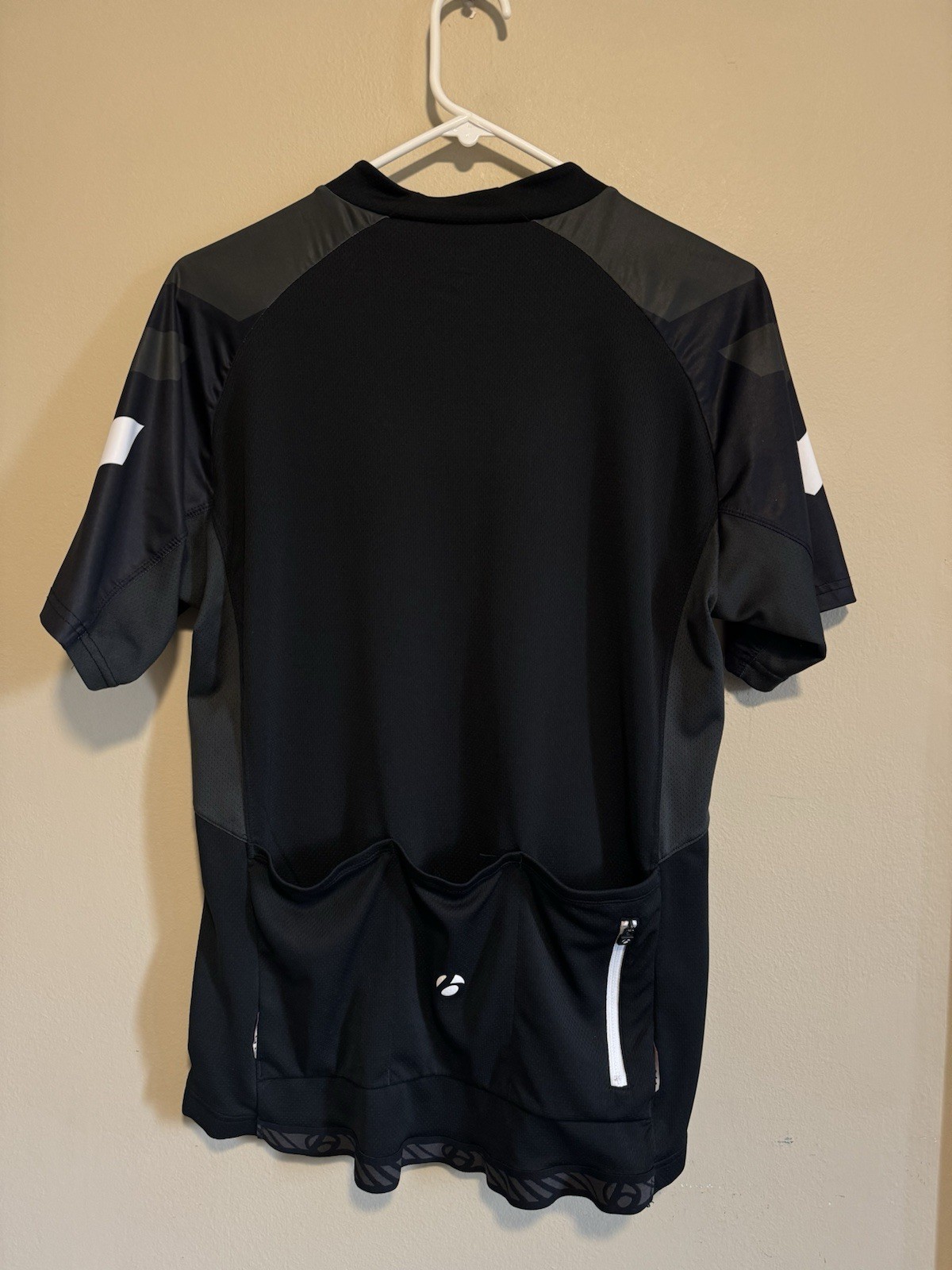 Bontrager Cycling Jersey Men’s Large Black/Green Semi Fitted Full Zip Racing