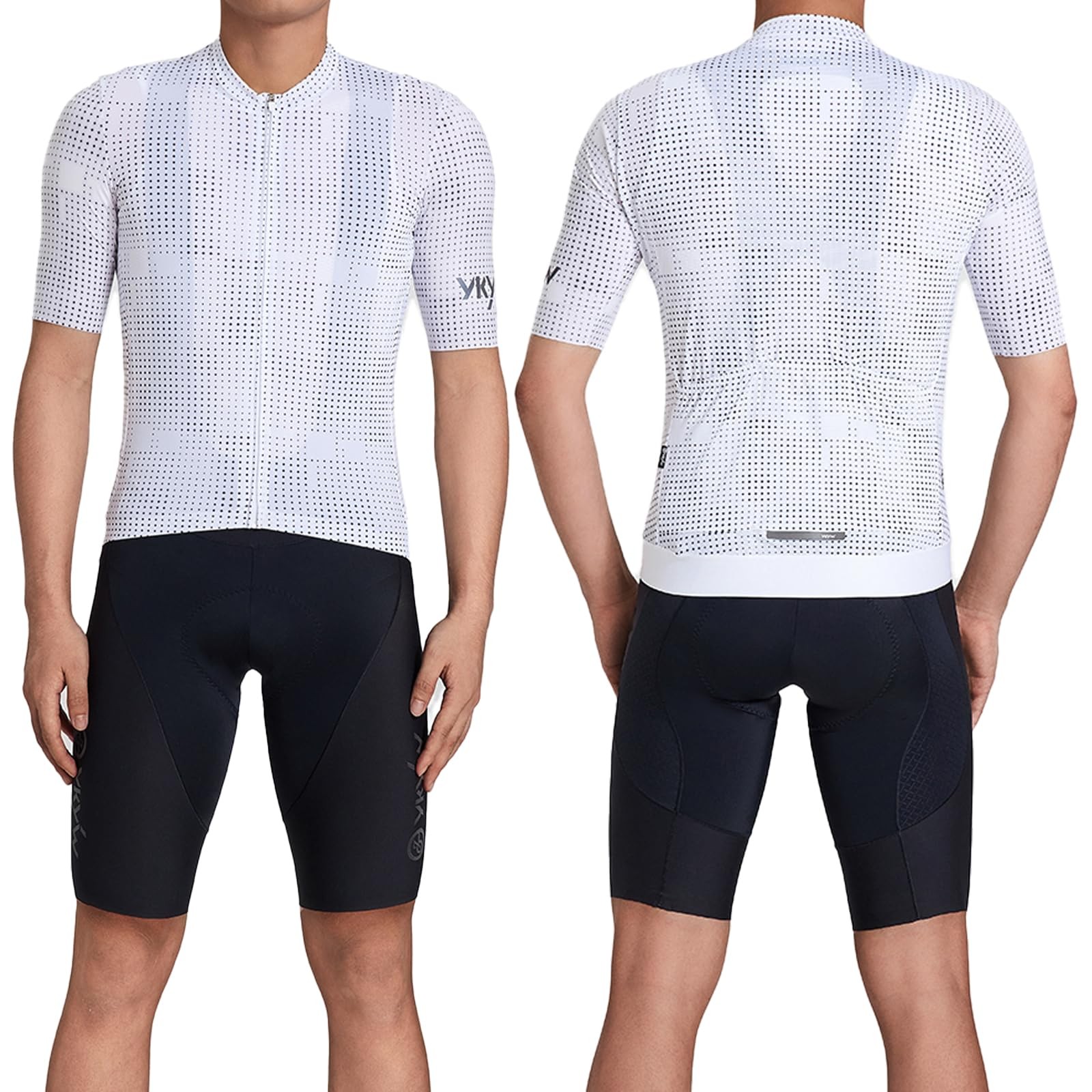Cycling Jersey Men with Pockets Bike Jersey Full Zip Biking Shirts for Men Cy…