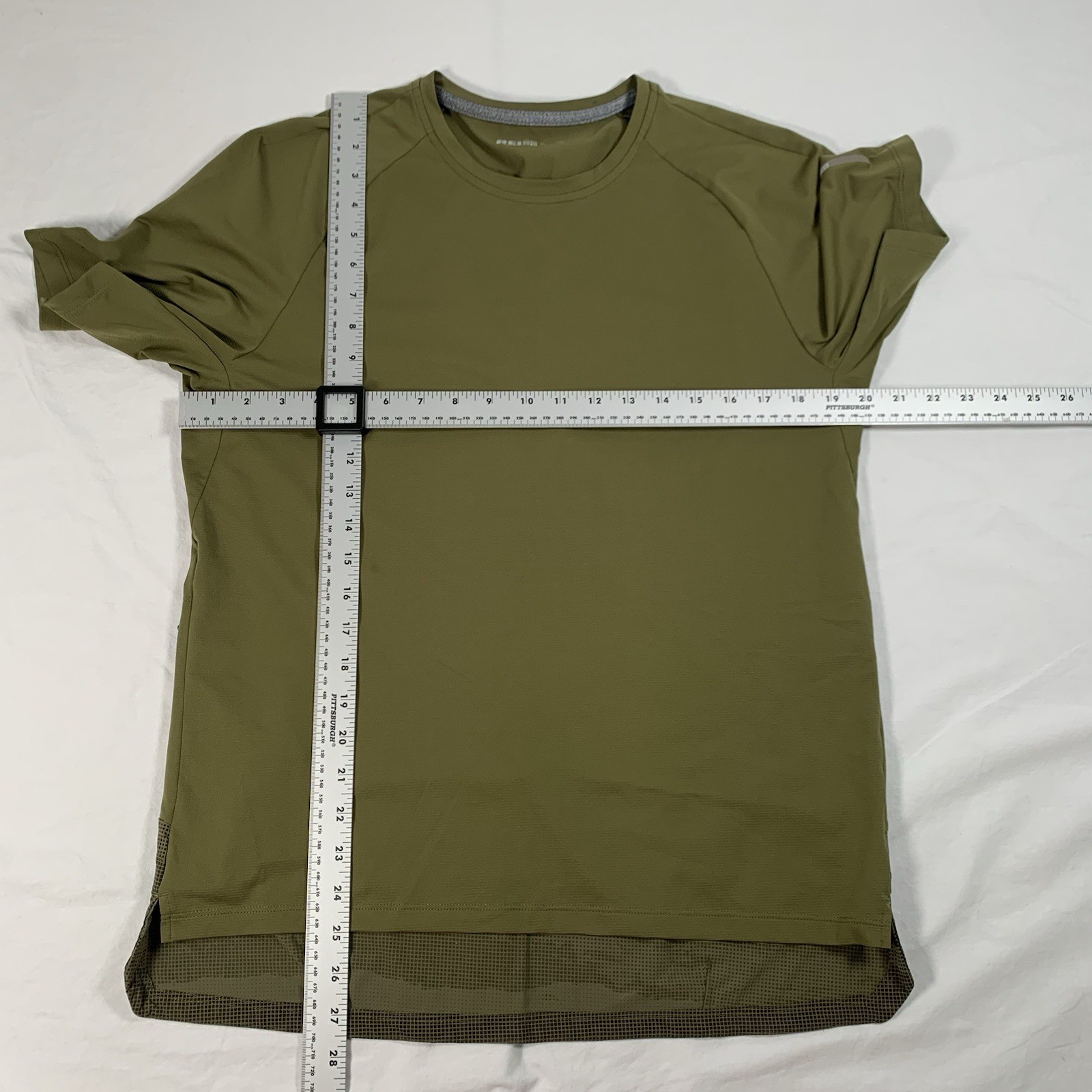 REI Co-op Link Pullover Green Camo Print Mens Cycling Jersey Pocket Size Medium