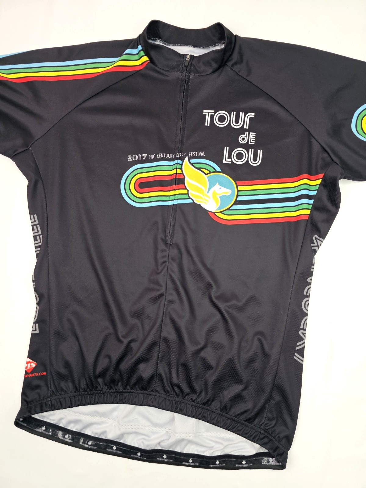 Peak 1 Sports Cycling Jersey Unisex 2XL (48″ Chest) Tour Lou Kentucky Derby 2017