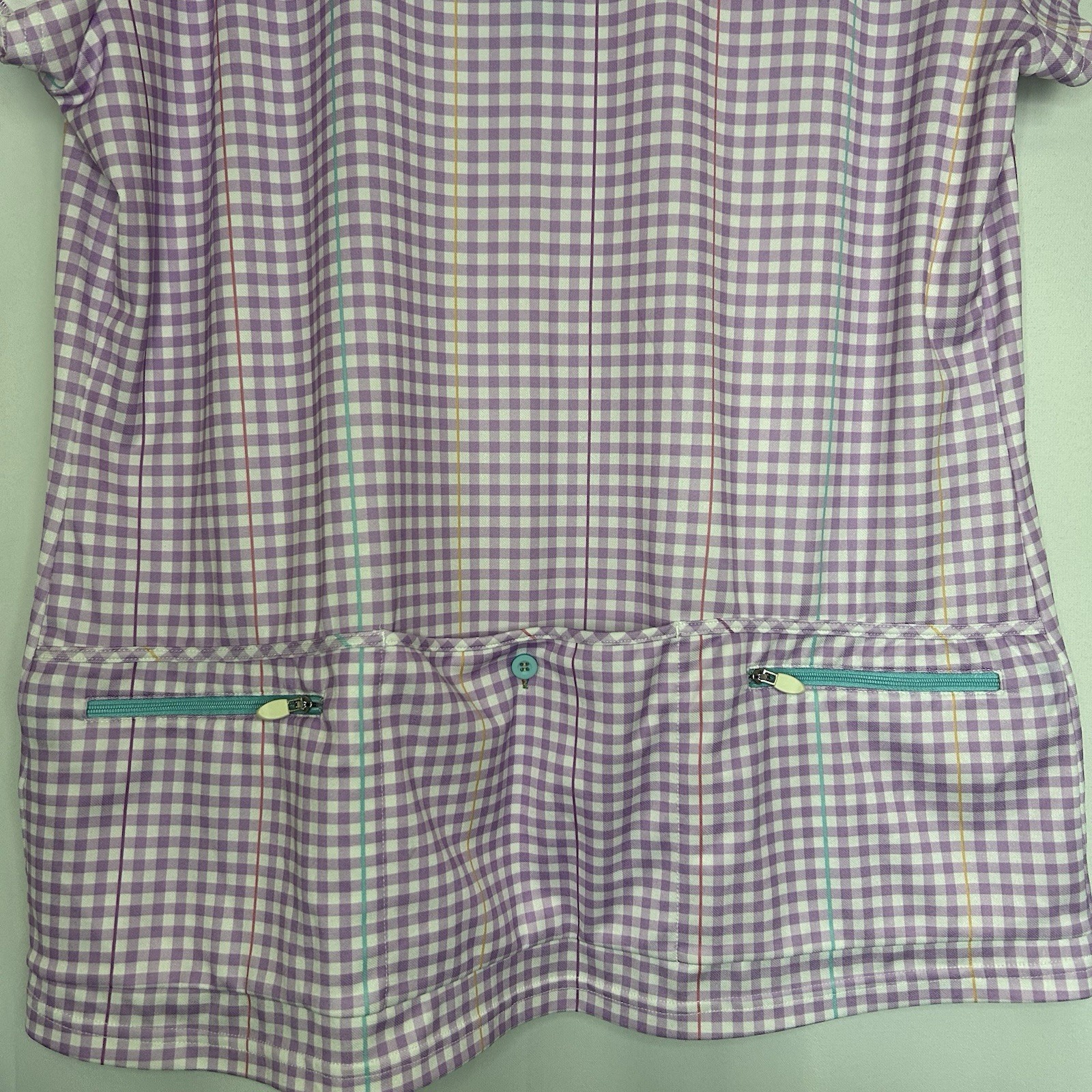 Alexander Julian Women’s XXL Cycling Jersey 1/4 Zip Multicolor Check Back Pocket