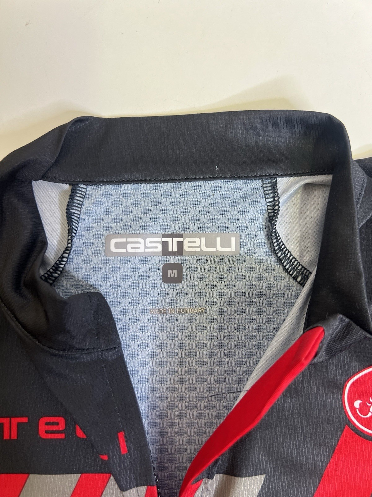 Castelli Men’s Hors Categorie Jersey Red & Black – Size Medium