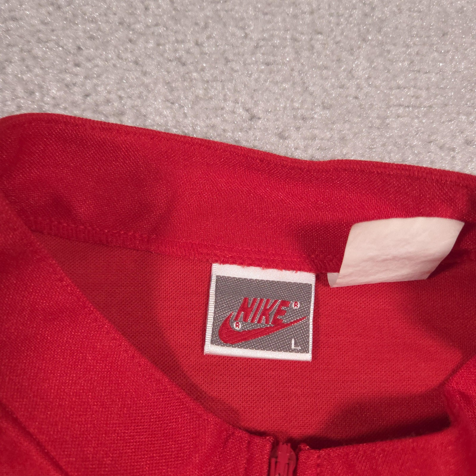 Vintage Nike Cycling Jersey Shirt Mens Large Red Black 1/4 Zip Mesh Graphic 90s