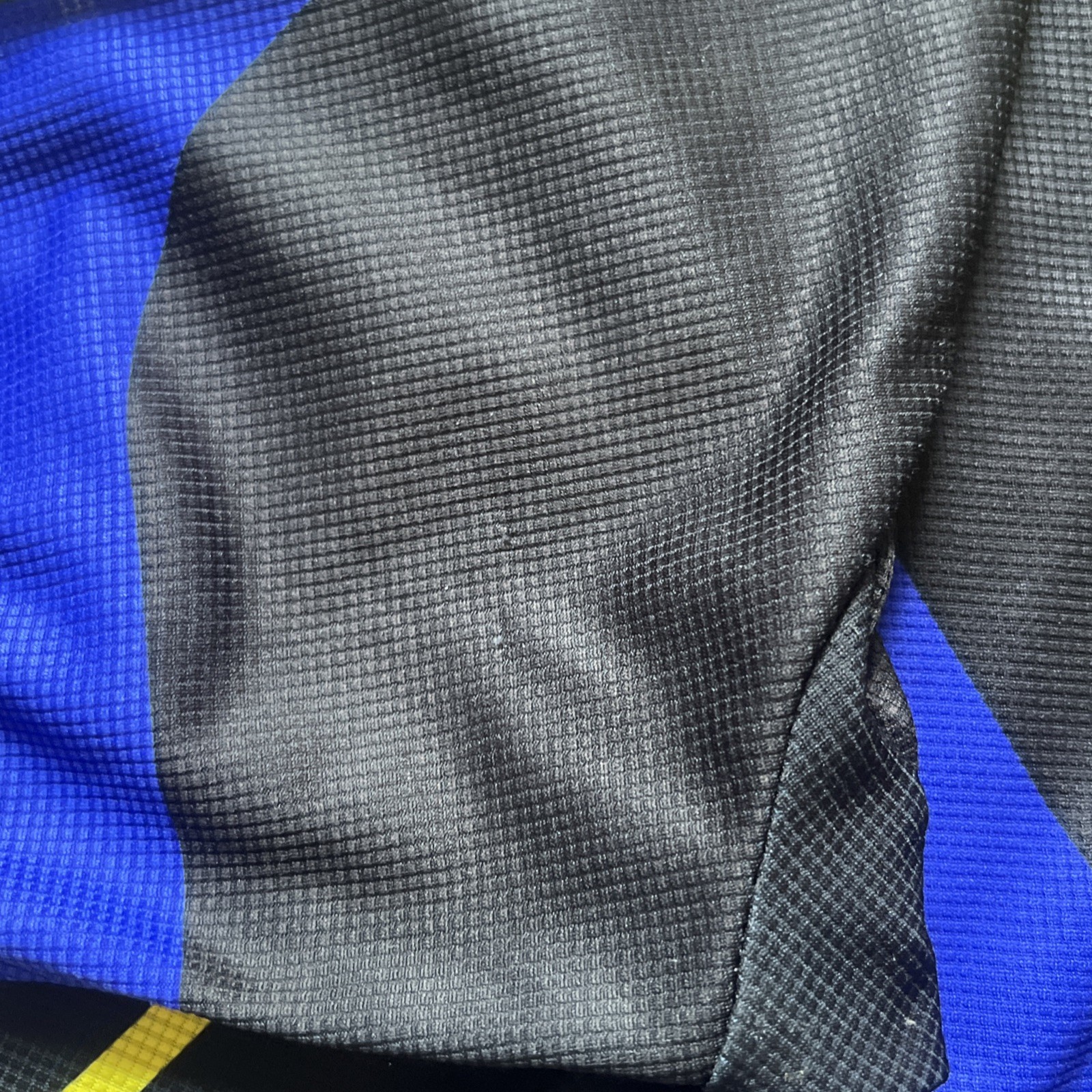 Castelli Cycling Jersey Mens Sz Large Black And Blue Half Zip Short Sleeve Italy