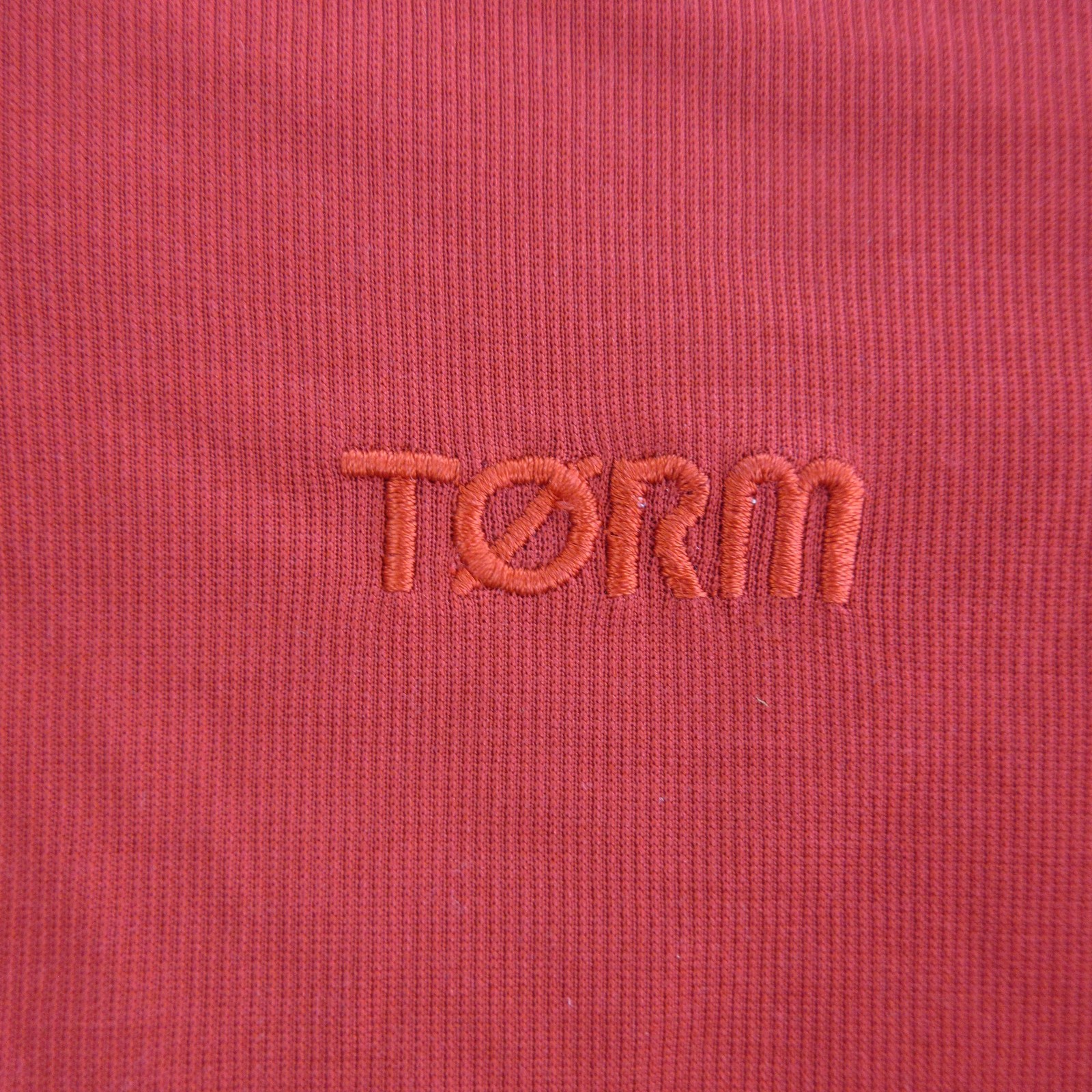 Torm Cycling Jersey Mens Medium Red Merino Wool Short Sleeve Full Zip Road