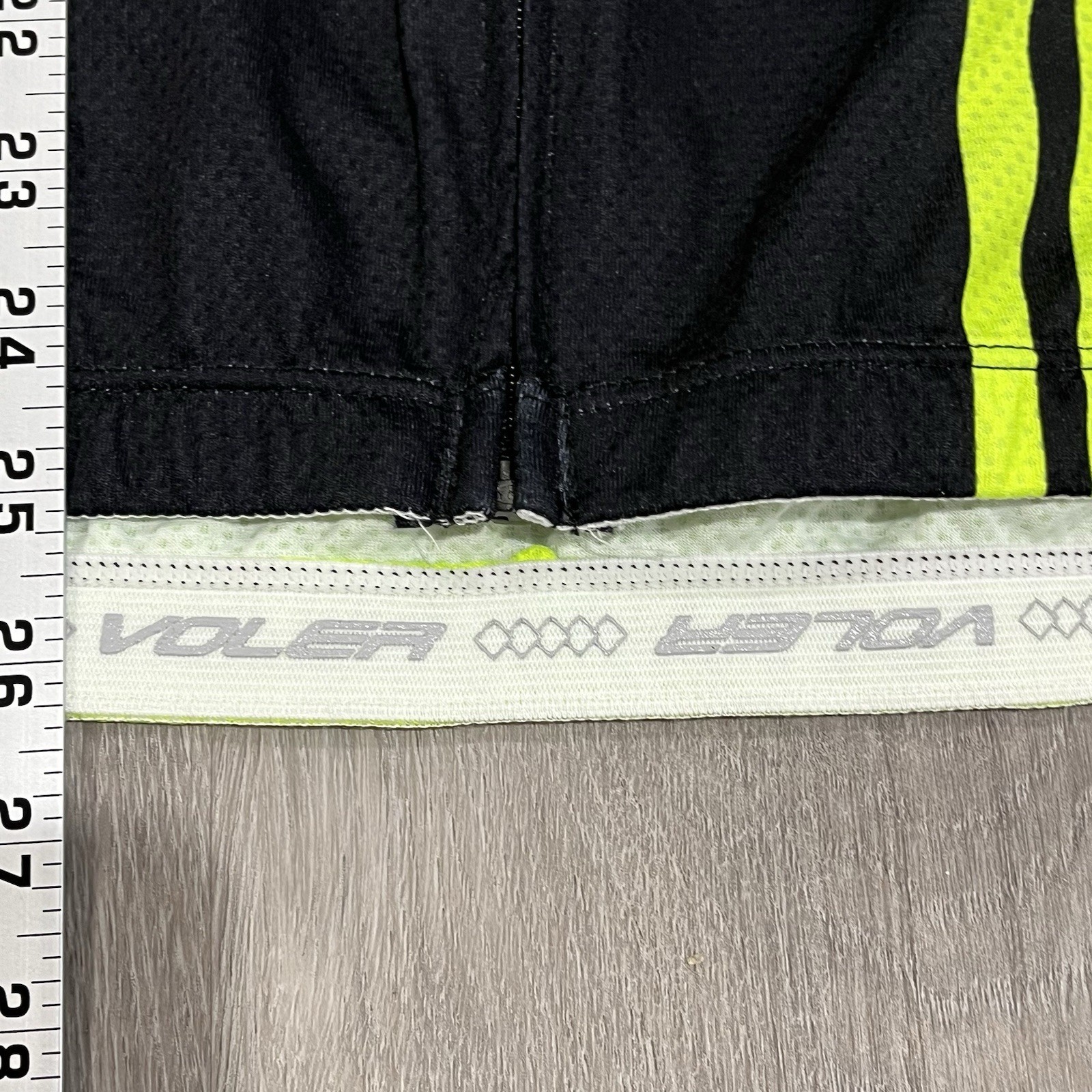 VOLER Neon Green Black Men’s Full Zip Lightweight Cycling Jersey Size XL
