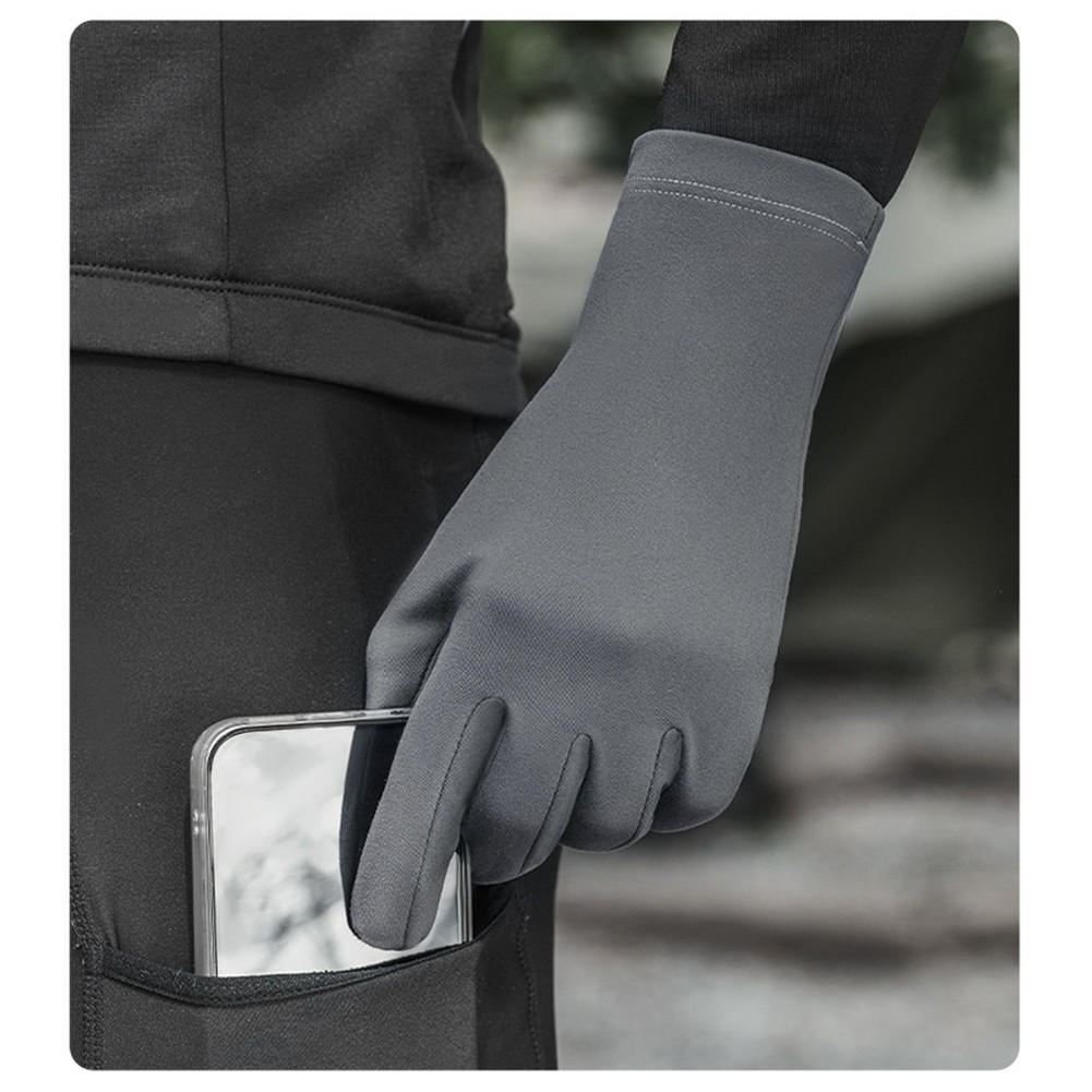 Winter Cycling Winter Bike Gloves 85% Polyester 15% Spandex Extended Wrist