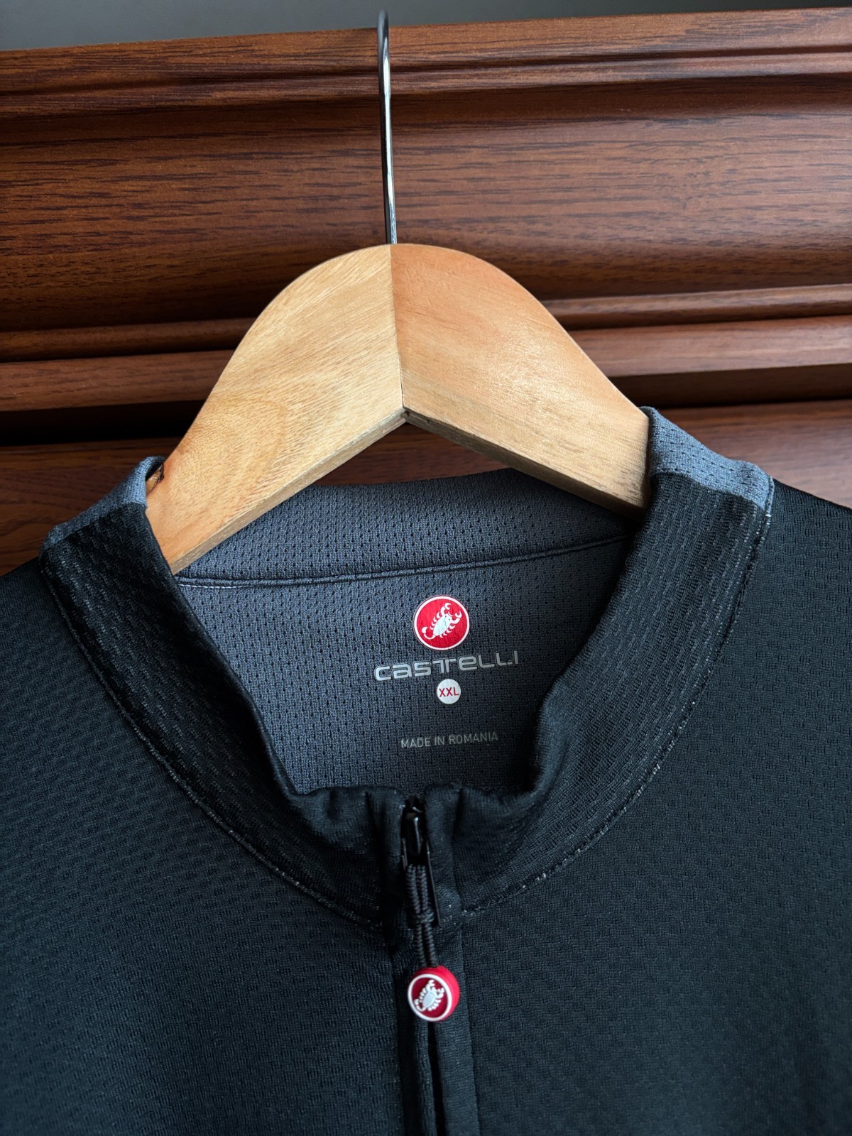 Men’s Castelli Cycling Jersey Full Zip Size XXL Short Sleeve Black / Gray