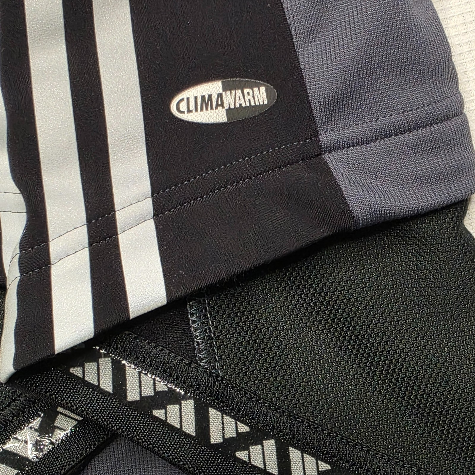 Adidas adiStar Men’s Cycling Jersey LS XL Gray Black ClimaWarm NWT