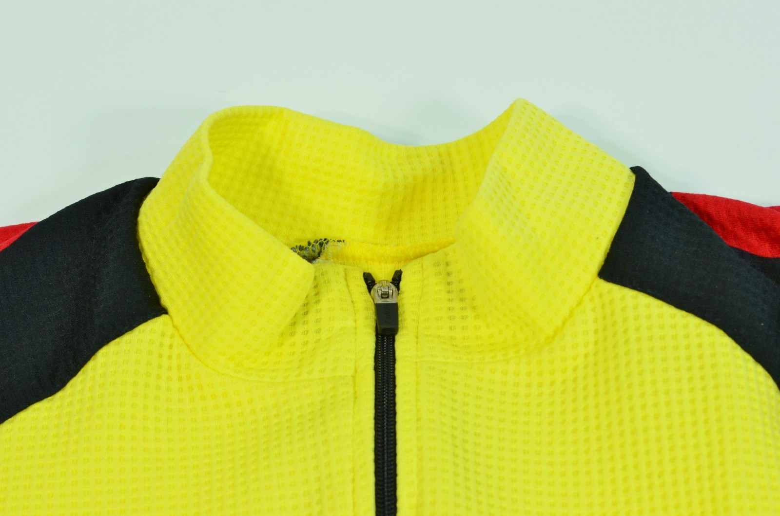 Castelli Yellow Full Zip Cycling Bicycle Jersey Men’s Large Hi Vis