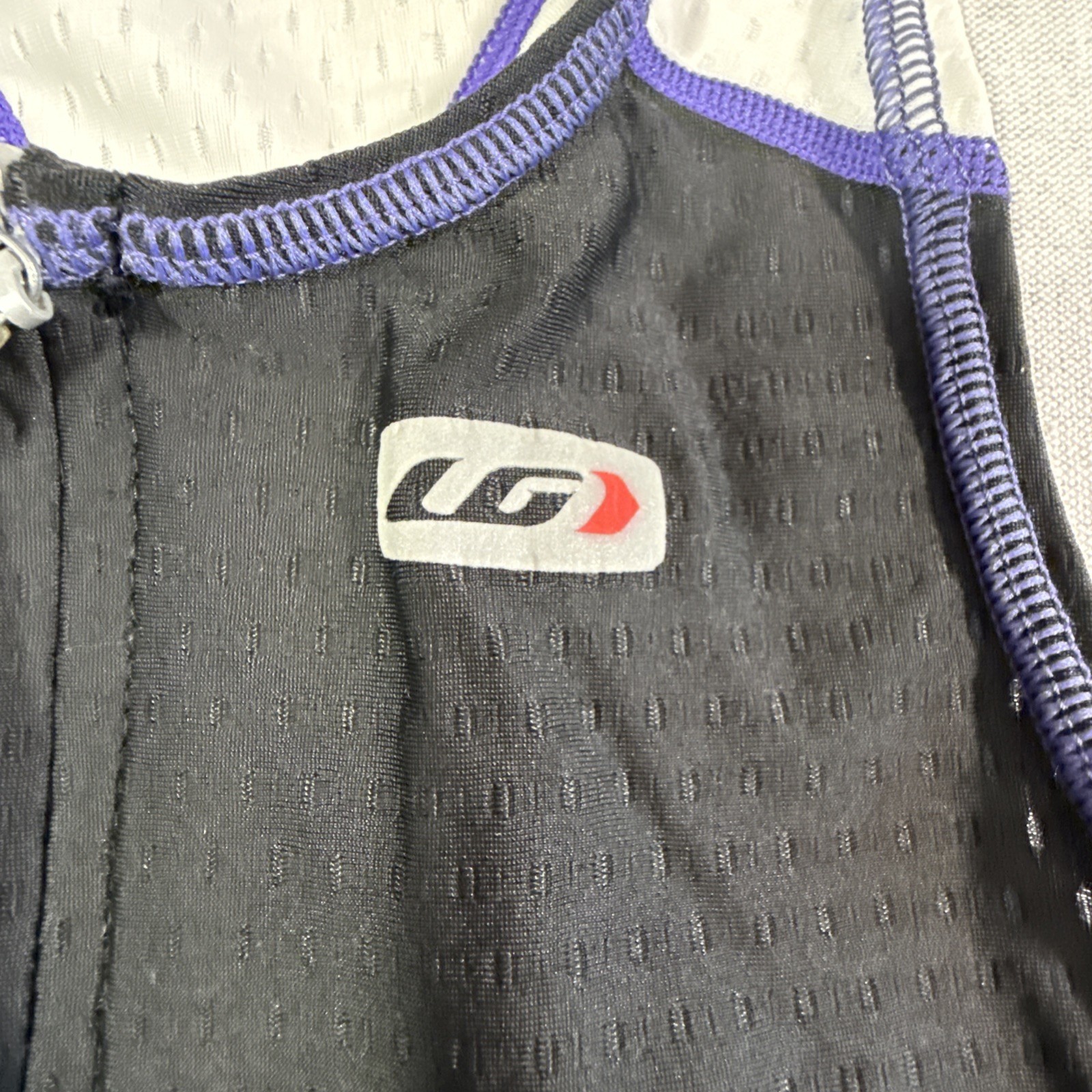 Louis Garneau Women’s Hersey Small Purple Racerback Pro Carbon-X Mesh Tri Top