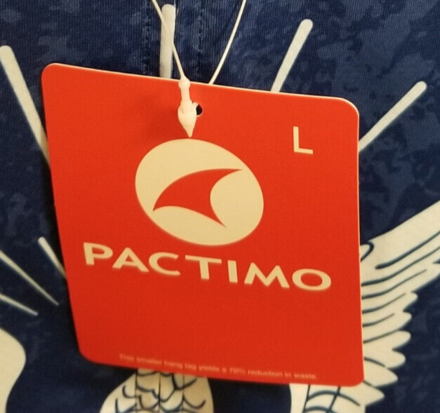 Pactimo Men’s Cycling Jersey Men’s Large – U.S. Navy – Blue & White – New w/Tags