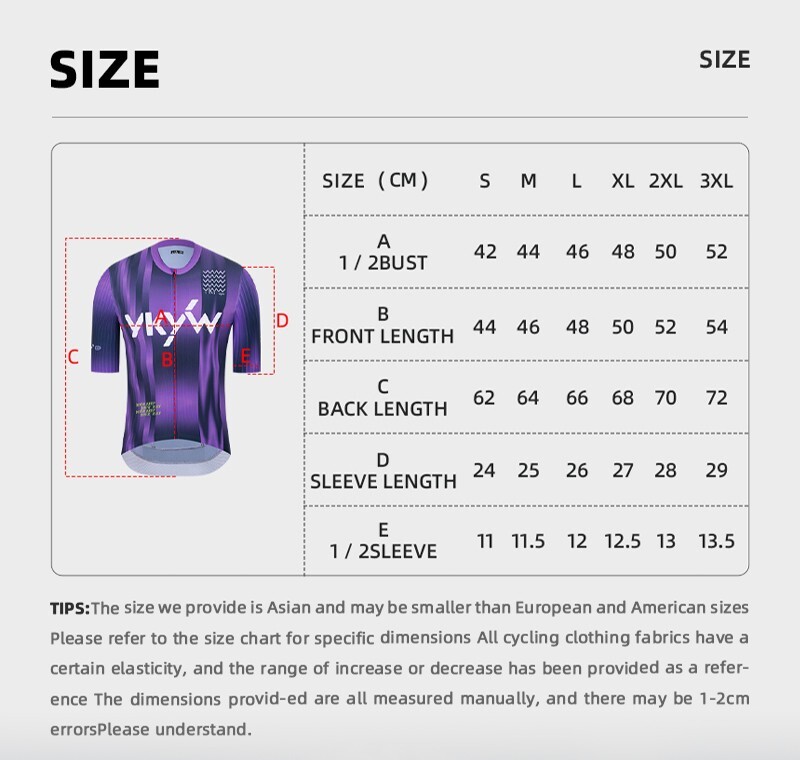 YKYWBIKE 2025 Men Summer Cycling Jersey Pro Team Bicycle Short Sleeve Purple