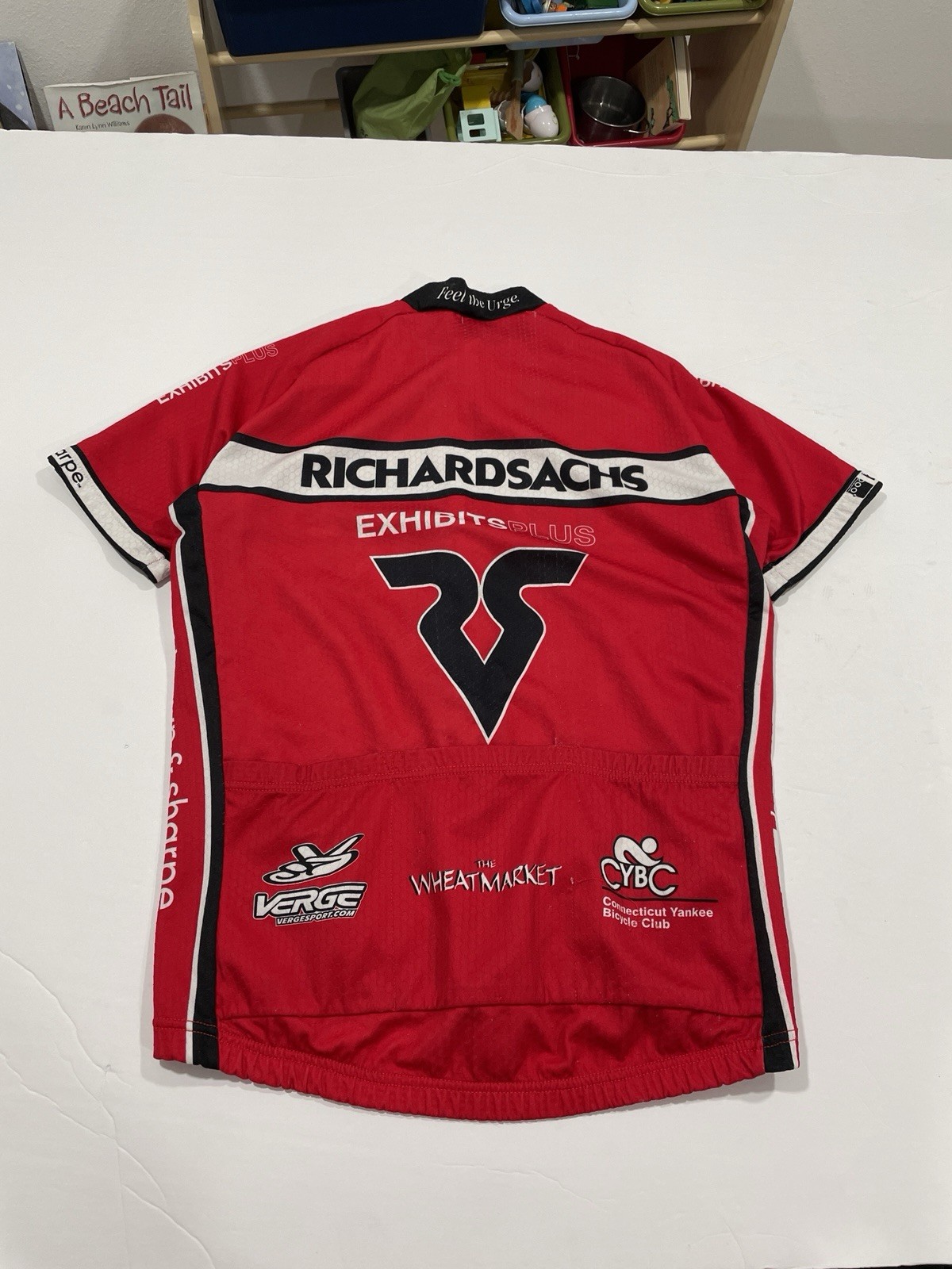 vintage Verge Richard Sachs Cycling Team Jersey Red Men’s Size Large