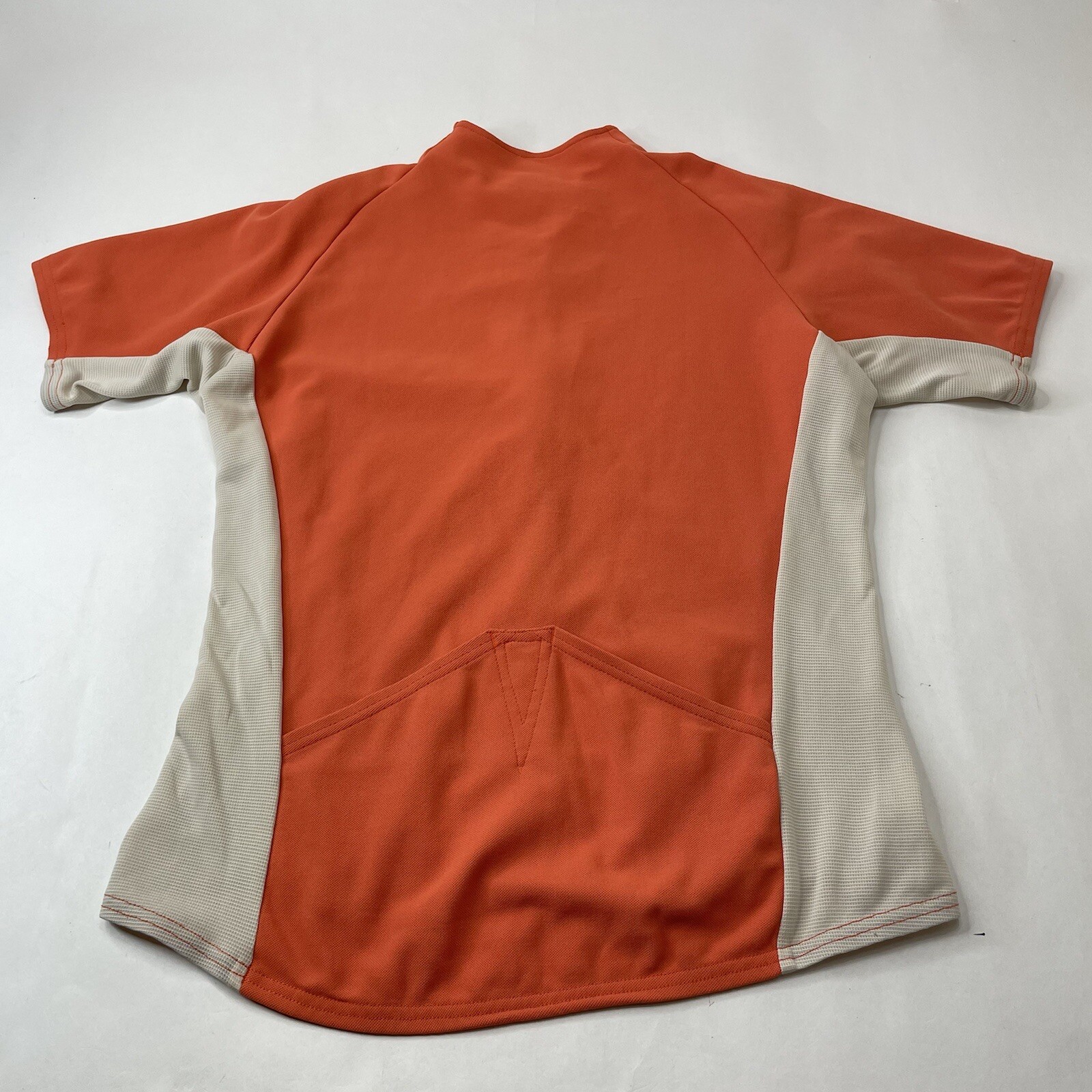 Vintage Patagonia Cycling Jersey Womens Large Orange Colorblock USA Made