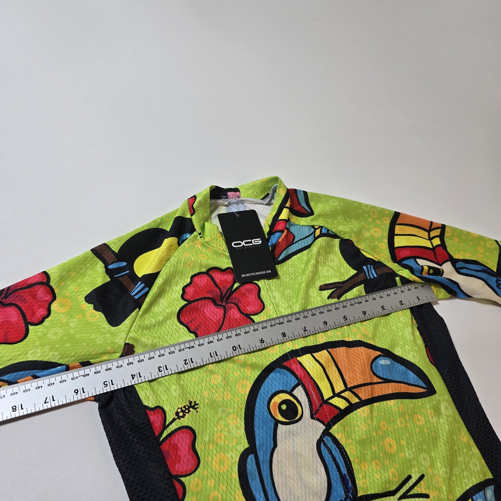 NWT Online Cycling Gear OCG Sleeveless Zip Up Cycling Jersey Men’s XXS Birds