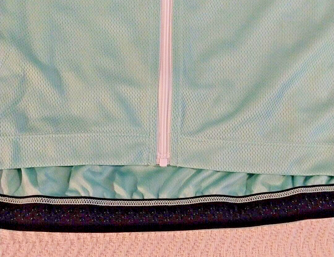 Muteki Mens Cycling Shirt Size Full Zip Breathable Vent Teal New M, L, XL