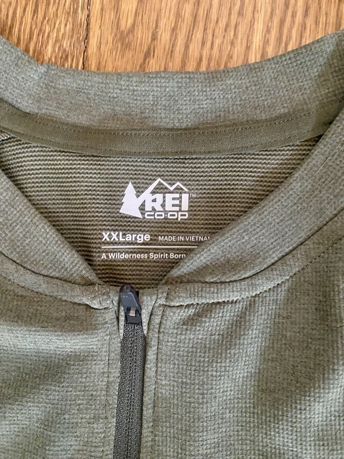 REI Co-op Junction Full Zip Cycling Jersey Green XXL
