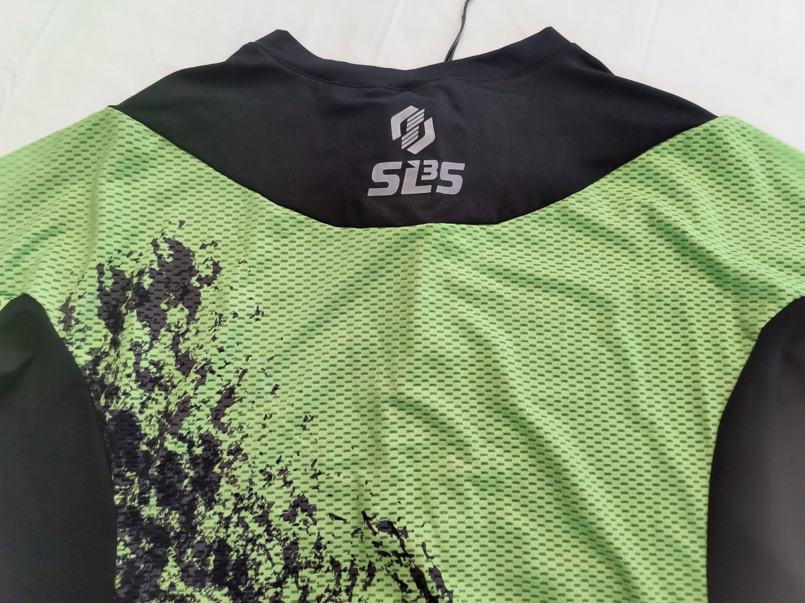 Men Cycling Jersey Summer Short Sleeve Bicycle Breathable Racing XL Black Green