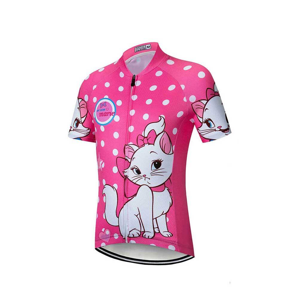 Kids Cycling Jersey Short Sleeve Girls Boys Bike Jersey Cycling Clothes Shirt