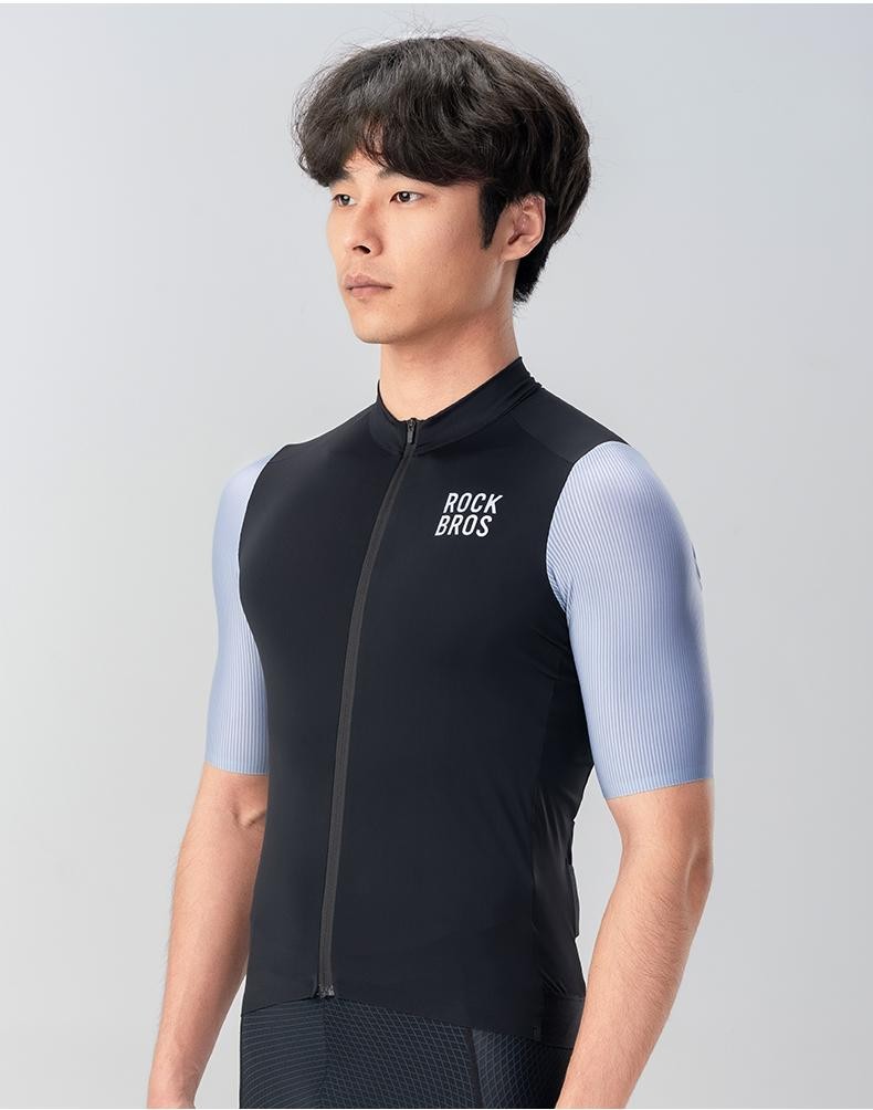 Rockbros Men’s Cycling Shirt Summer Mtb Road Cycling Jersey 2024 Fashion Color B