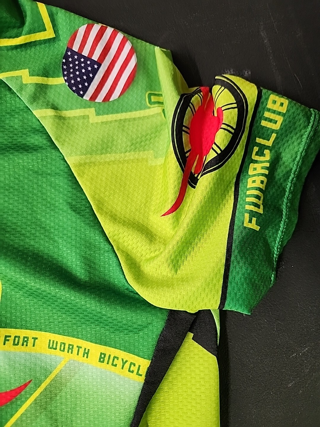 Set Jakroo FWBA Fort Worth Cycling Logo Full Zip Bike Jersey Shorts Womens Small