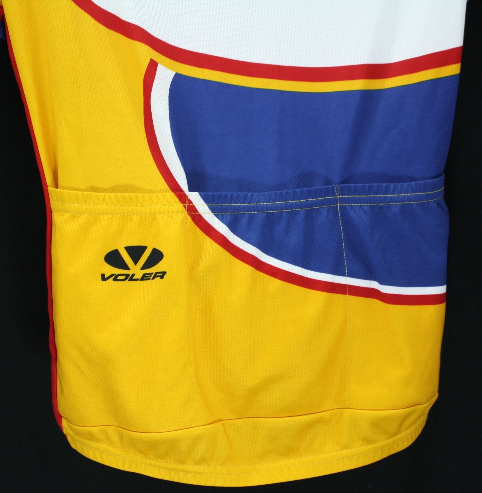 Voler Cycling Jersey MS 150 Bike Tour National City Platinum Spoke Goldenrod Lg