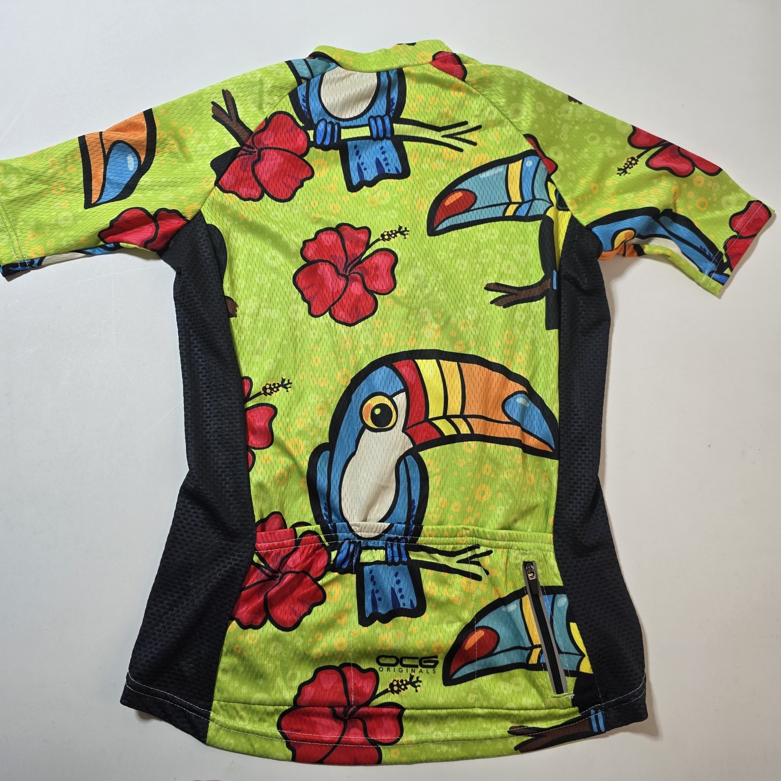 NWT Online Cycling Gear OCG Sleeveless Zip Up Cycling Jersey Men’s XXS Birds