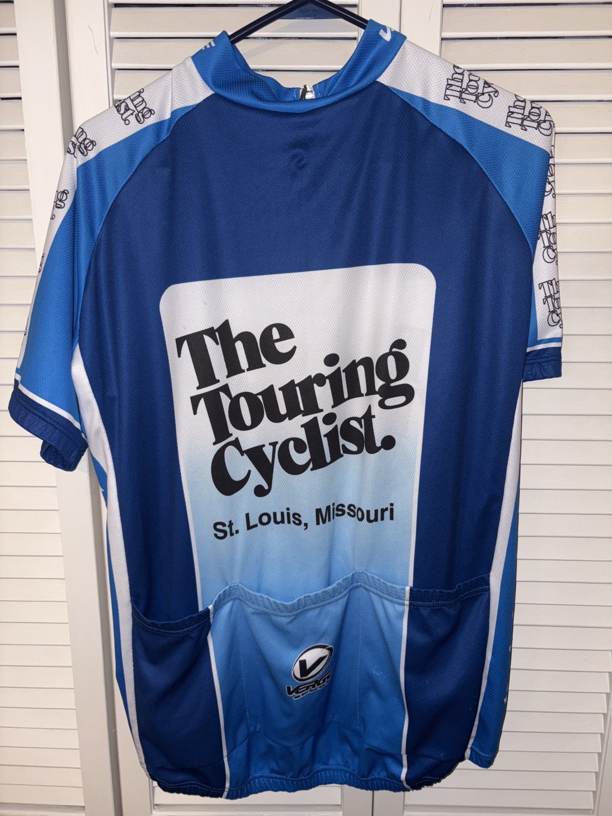 VERGE CYCLING JERSEY SHIRT THE TOURING CYCLIST MEN’S L ST. LOUIS MISSOURI FS