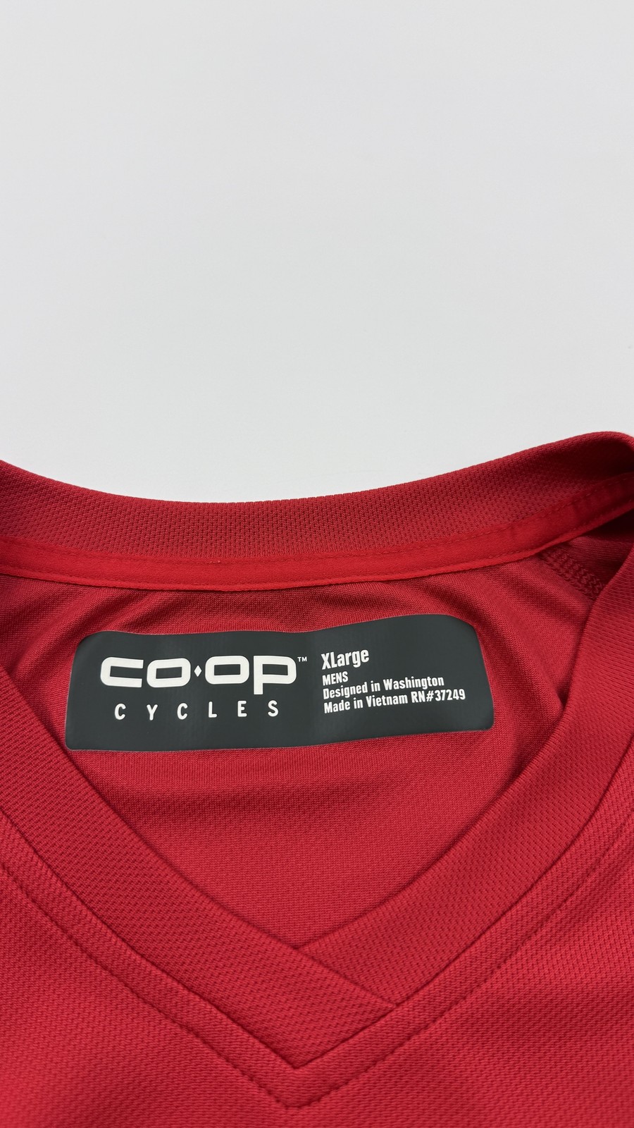 Co-op Cycles Mens Shirt XL Red Short Sleeve Cycling Jersey Zip Pocket
