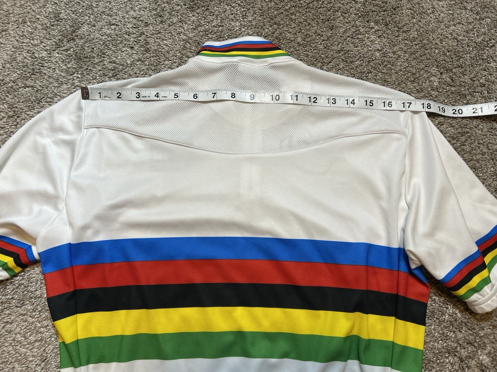 SMS Santini Cycling Jersey Men XL 1/4-Zip UCI World Champion Jersey *Snags*