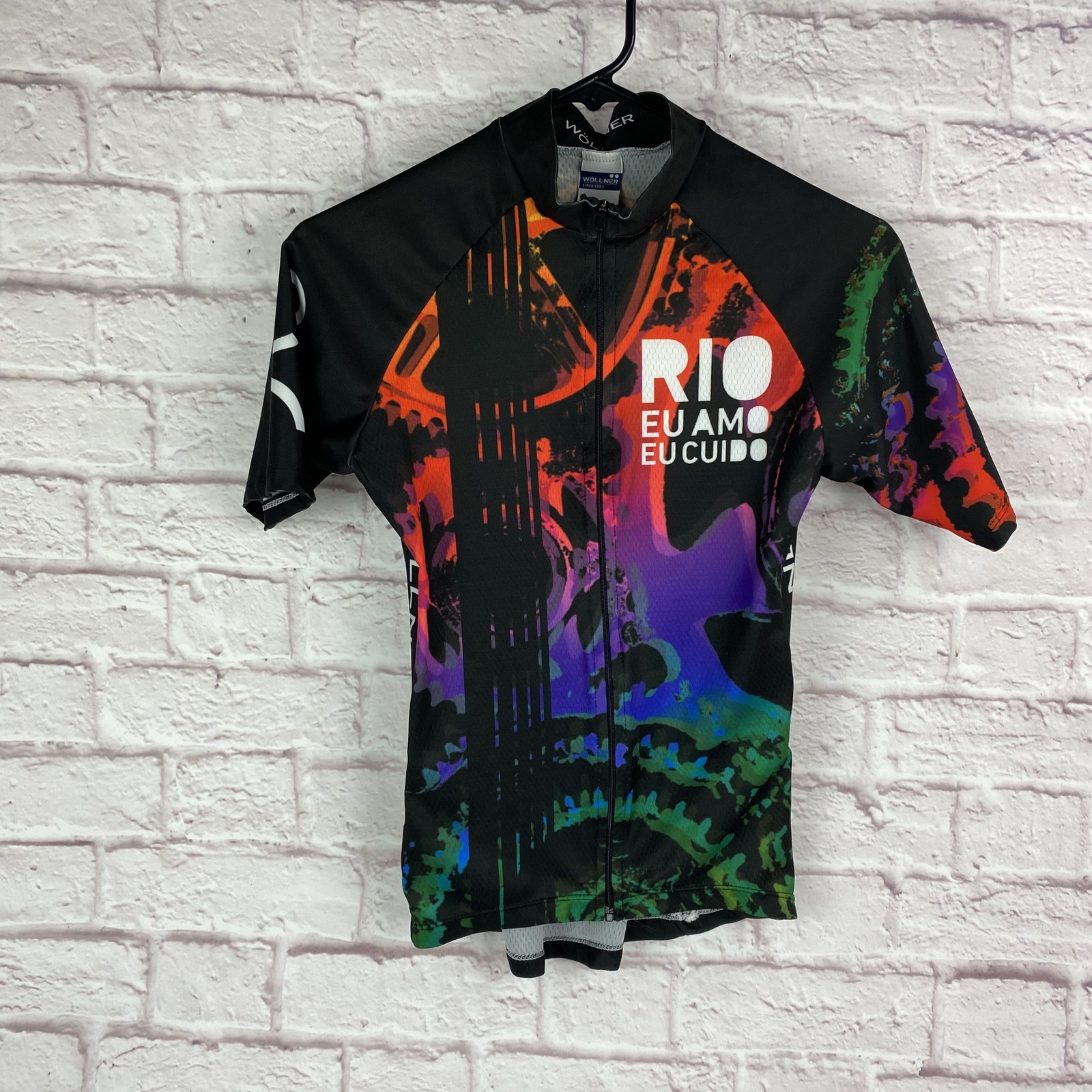 Wöllner Cycling Jersey Women XS Rio Eu Amo Eu Cuido Respect Cyclists Multicolor