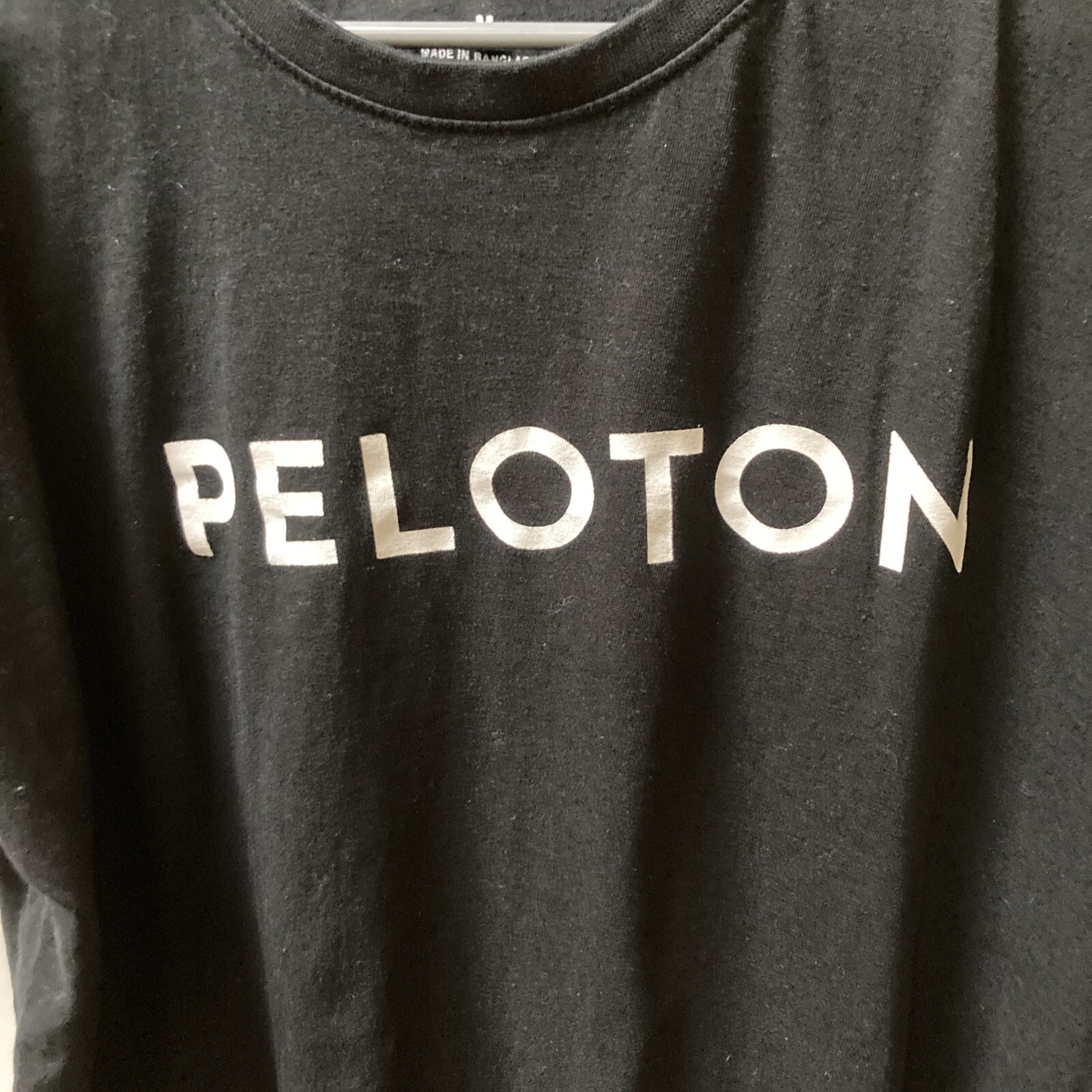 Peloton Century 100 Cotton Adult Men’s Black Biking Cycling -Shirt Size Medium