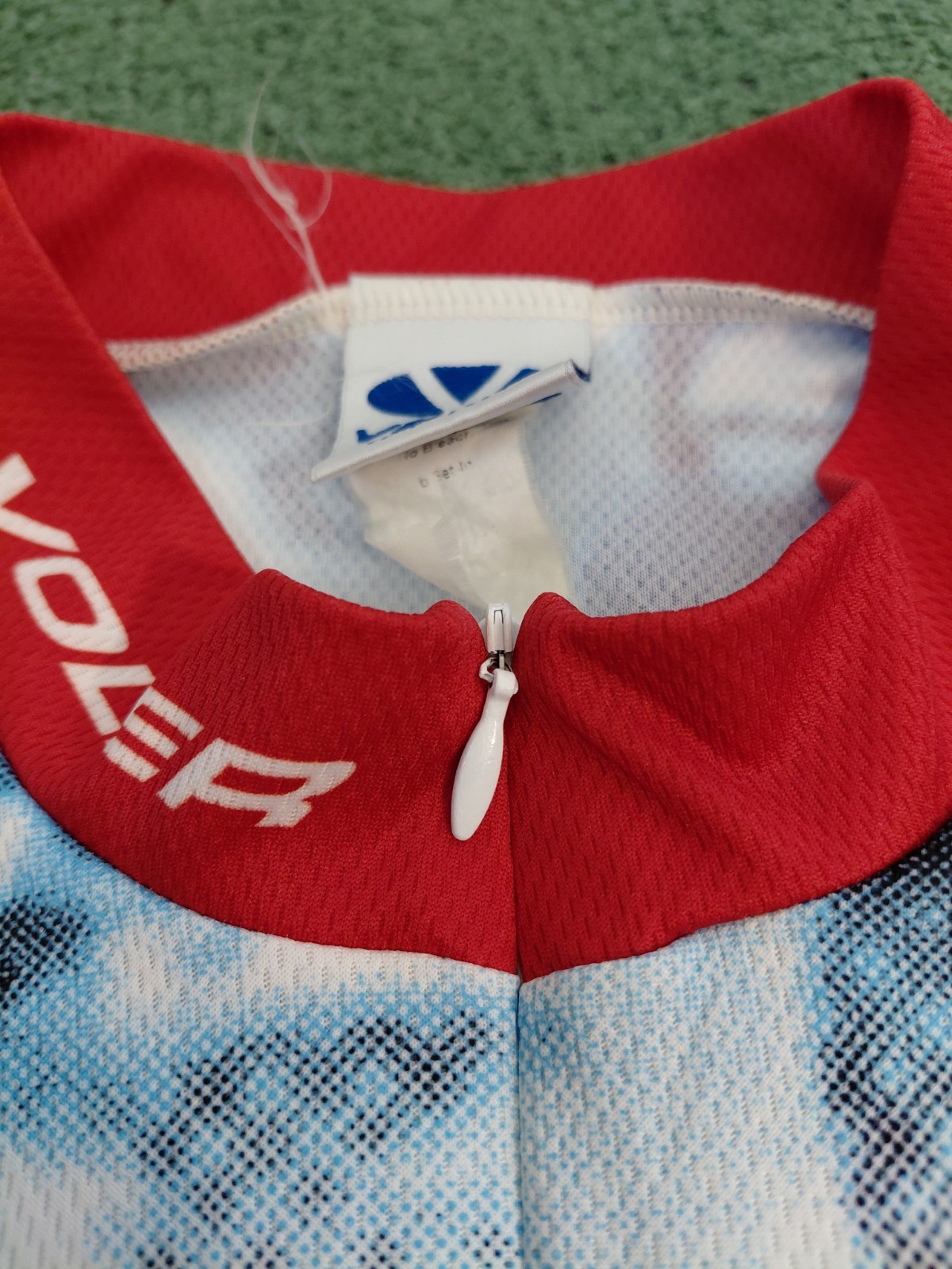 Voler MS 150 Bike Tour Blue & Red Zip Up Cycling Jersey Sz Medium